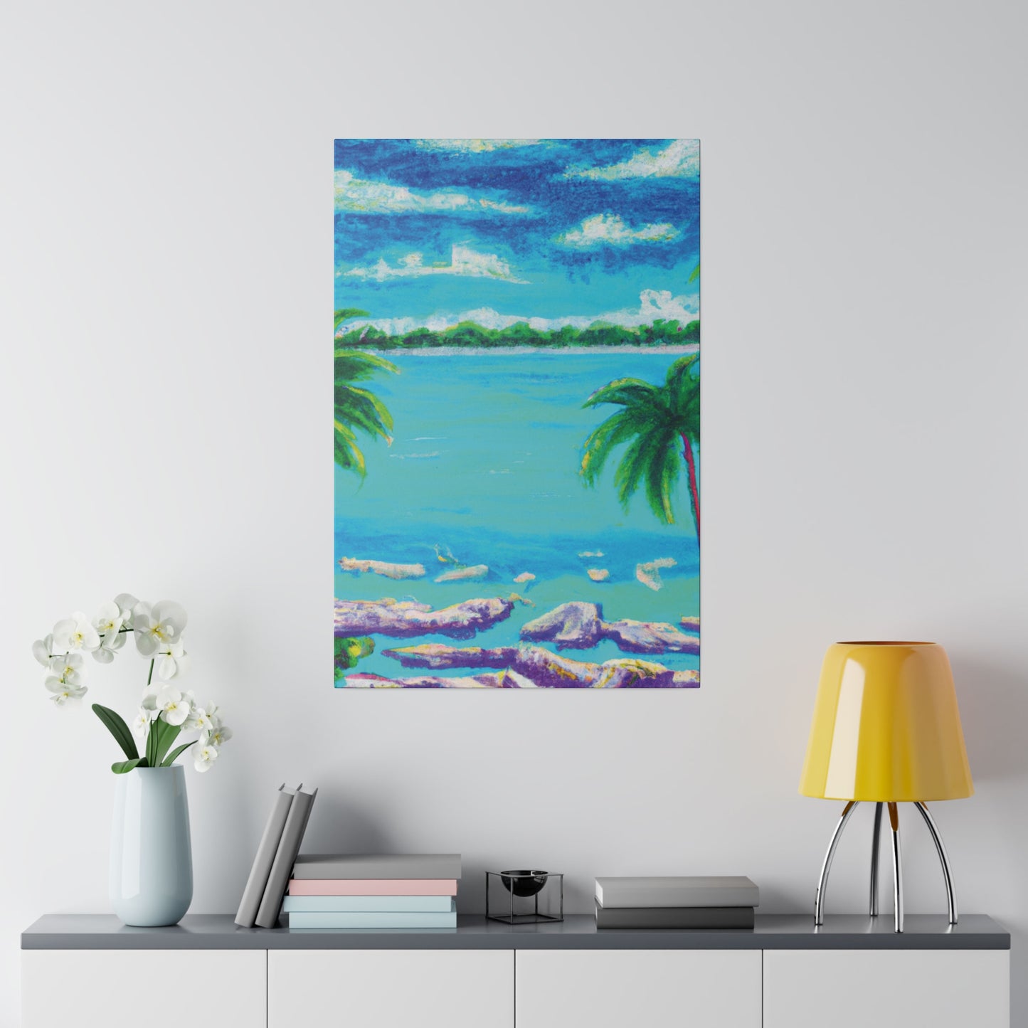 9293Y - Bahamas Ocean Painting Print | Bahamas | Ocean | Beach | Poster | Home Decor | Wall Art | Canvas