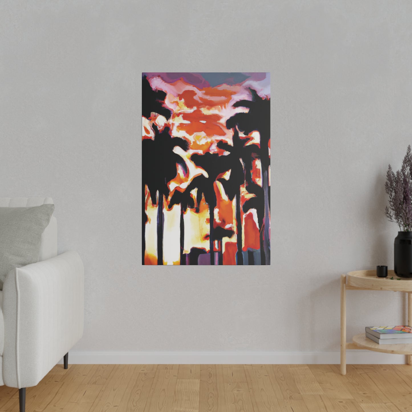 9274N - Miami Beach Sunset Painting Print | Miami | Beach | Sunset | Poster | Home Decor | Wall Art | Canvas