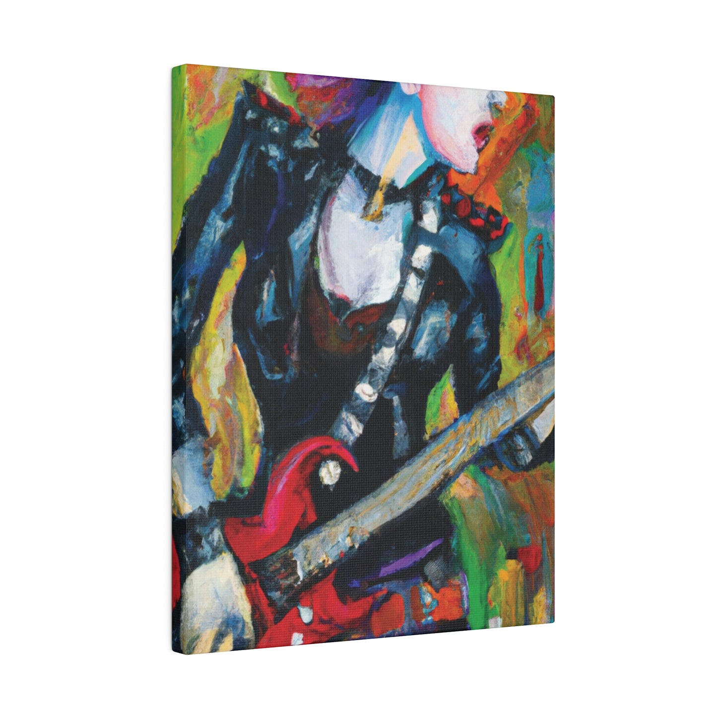 3315A - Rockstar Oil Painting Style Print | Poster | Home Decor | Wall Art | Music Art | Canvas