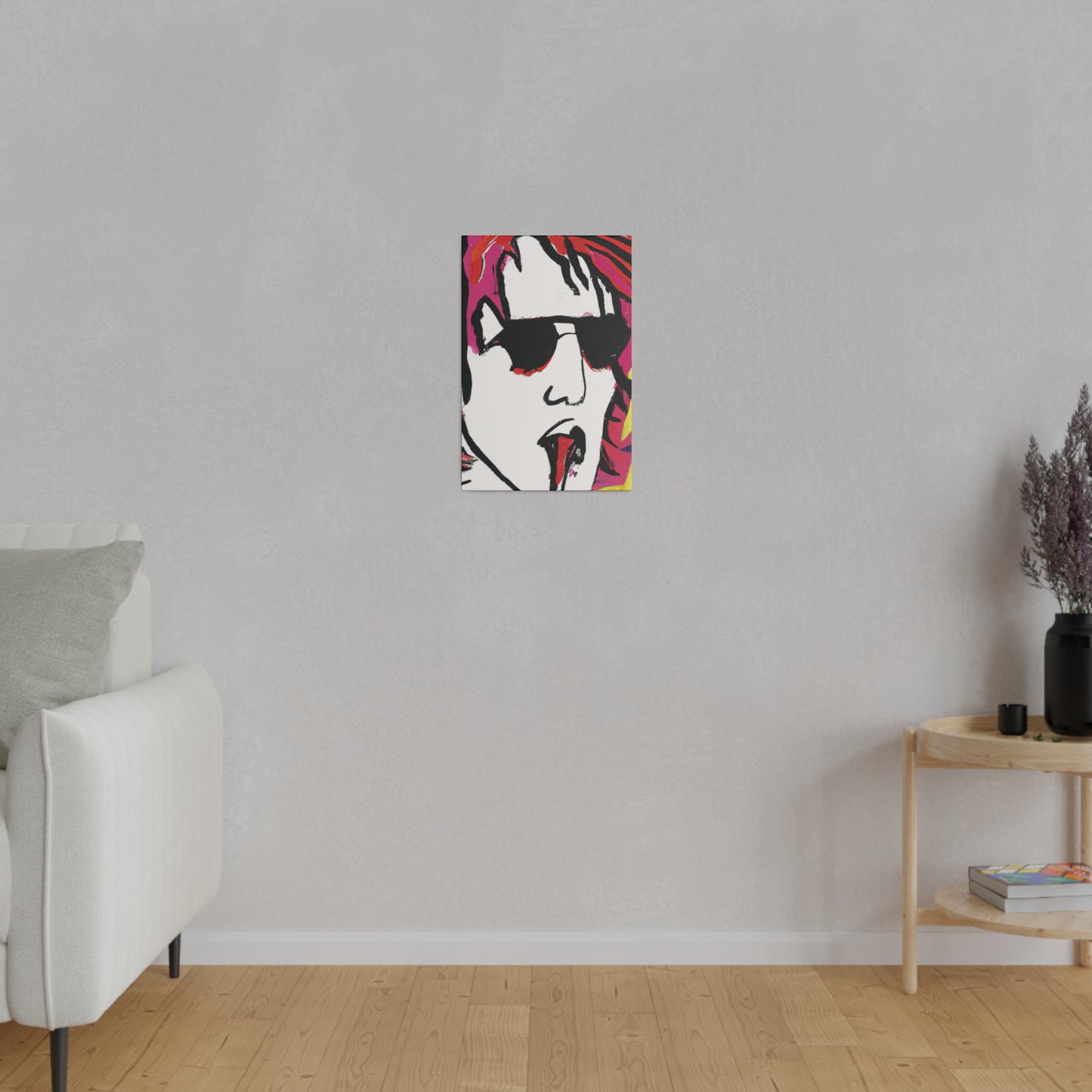 5233X - Rockstar Painting Print | Face | Abstract | Poster | Home Decor | Wall Art | Music Art | Canvas