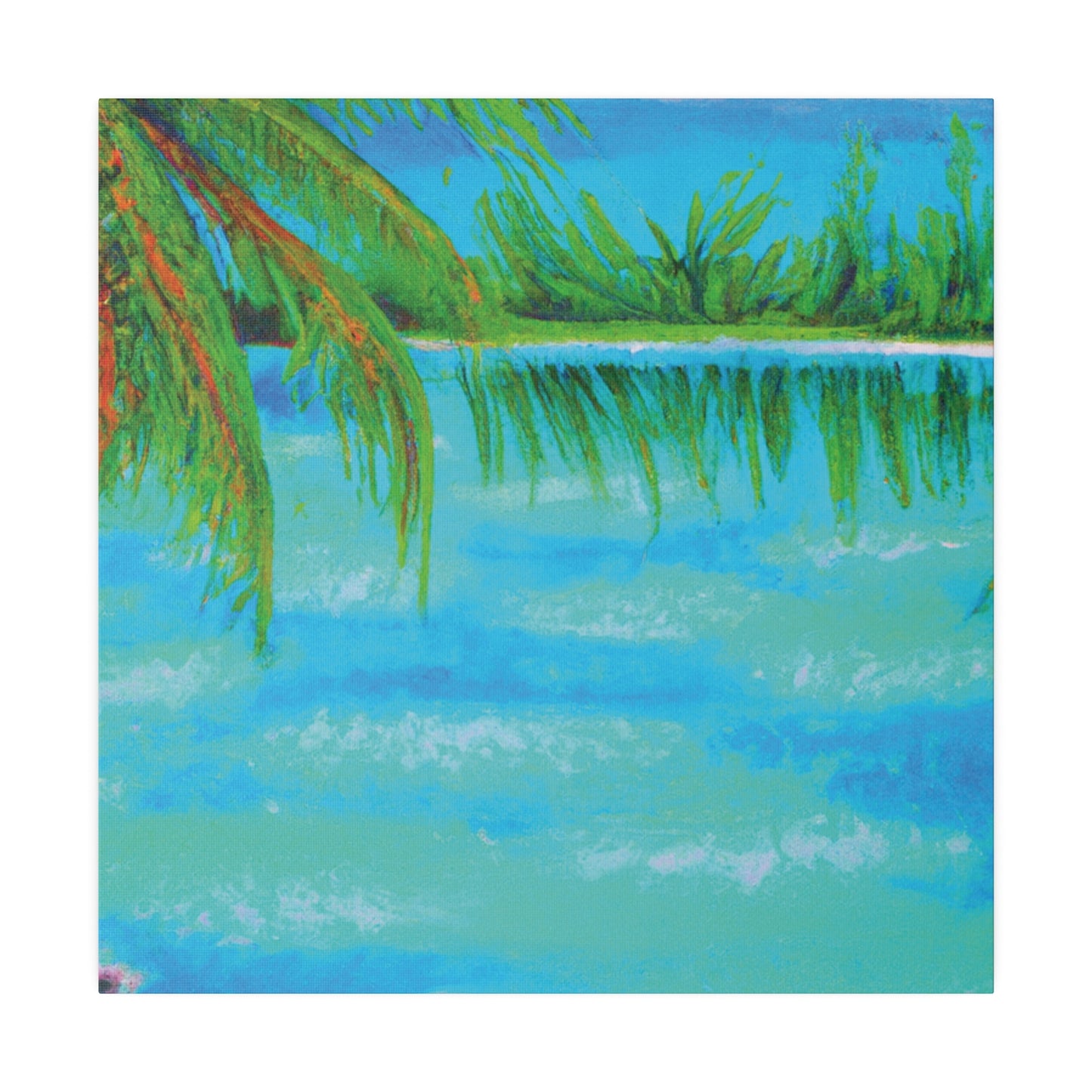 5279Q - Bahamas Ocean Painting Print | Bahamas | Ocean | Beach | Poster | Home Decor | Wall Art | Canvas