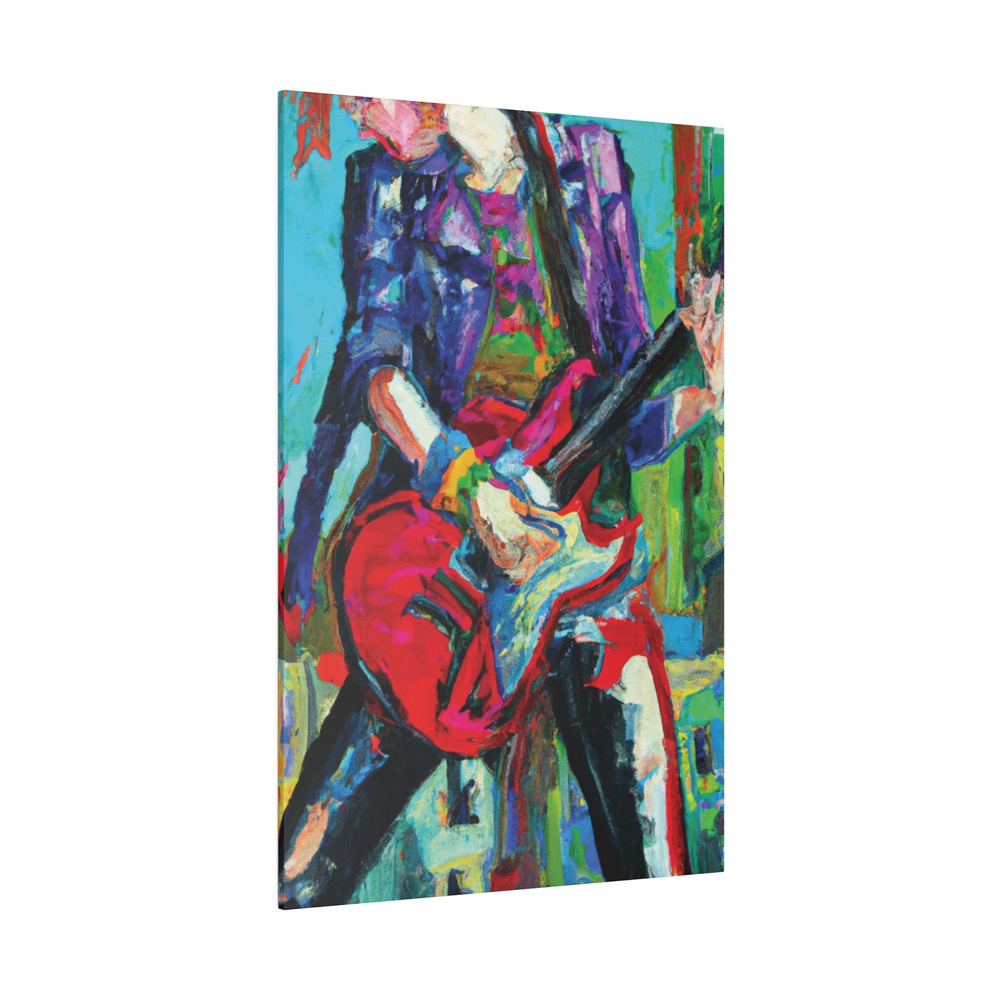 4491M - Rockstar Oil Painting Style Print | Poster | Home Decor | Wall Art | Music Art | Canvas