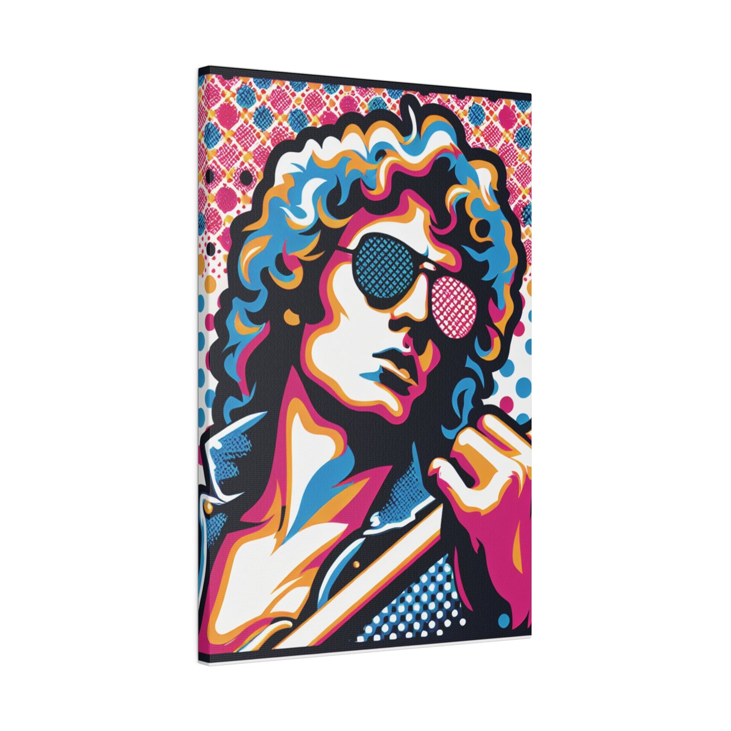 3572X - Rockstar Painting Print | Face | Abstract | Poster | Home Decor | Wall Art | Music Art | Canvas