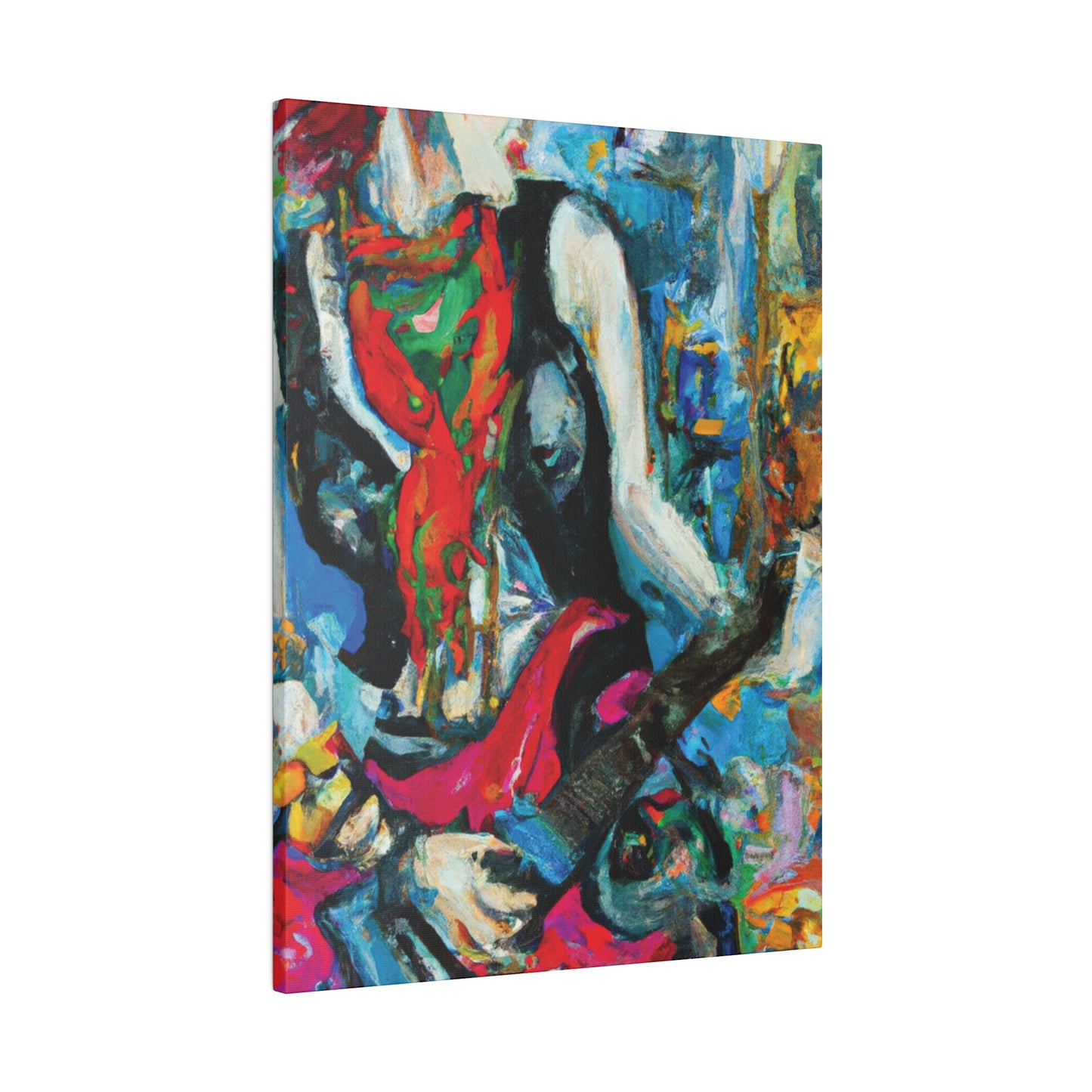 8722E - Rockstar Oil Painting Style Print | Poster | Home Decor | Wall Art | Music Art | Canvas