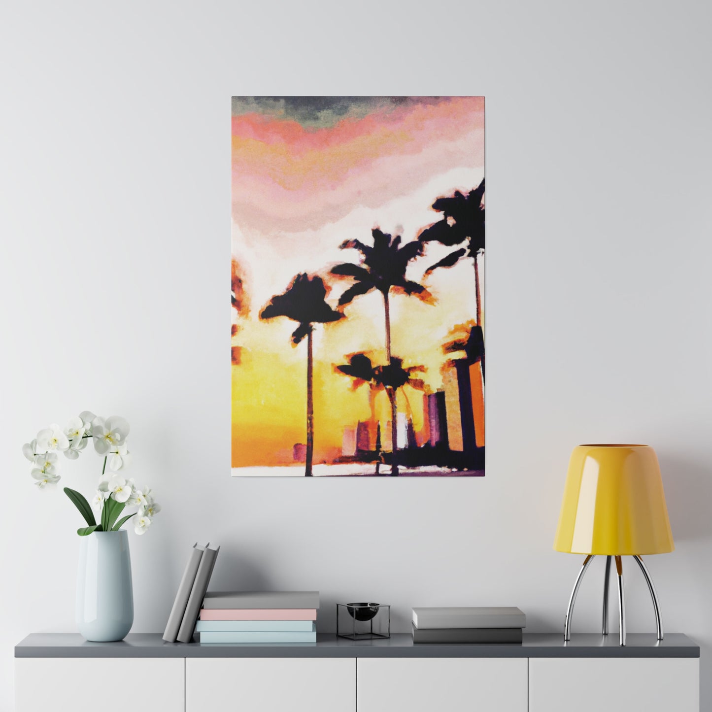 8005X - Miami Beach Sunset Painting Print | Miami | Beach | Sunset | Poster | Home Decor | Wall Art | Canvas