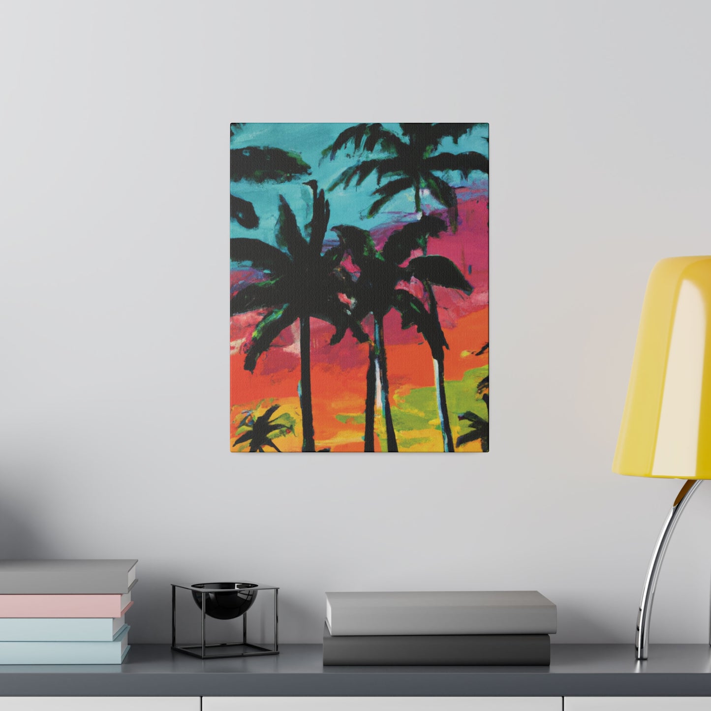 9761F - Miami Beach Sunset Painting Print | Miami | Beach | Sunset | Poster | Home Decor | Wall Art | Canvas