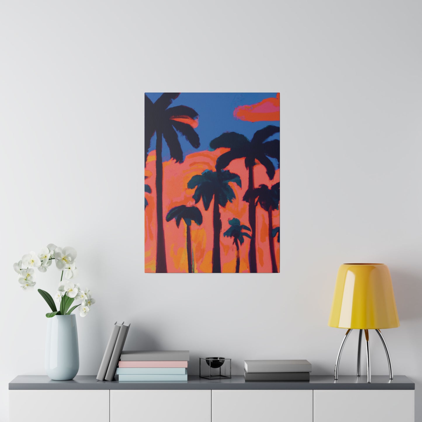 3239C - Miami Beach Sunset Painting Print | Miami | Beach | Sunset | Poster | Home Decor | Wall Art | Canvas