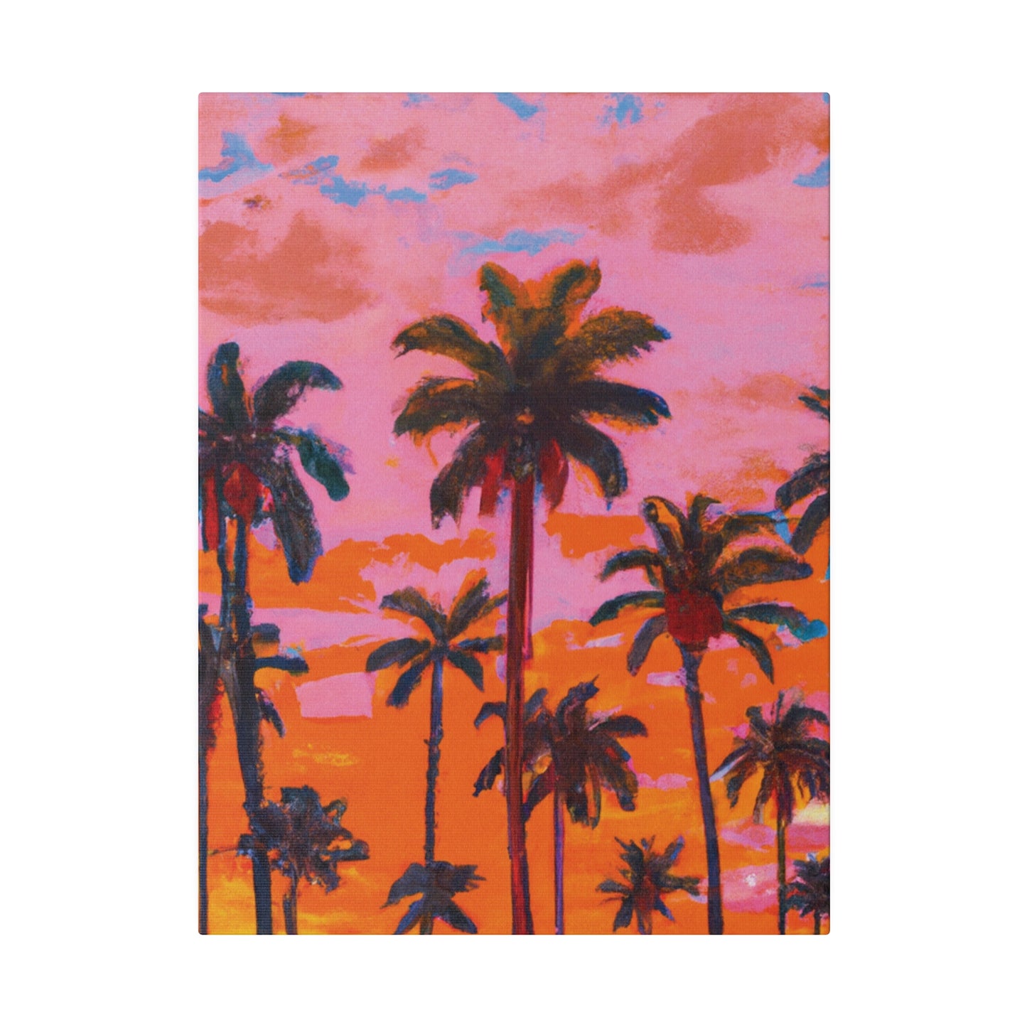 9385A - Miami Beach Sunset Painting Print | Miami | Beach | Sunset | Poster | Home Decor | Wall Art | Canvas