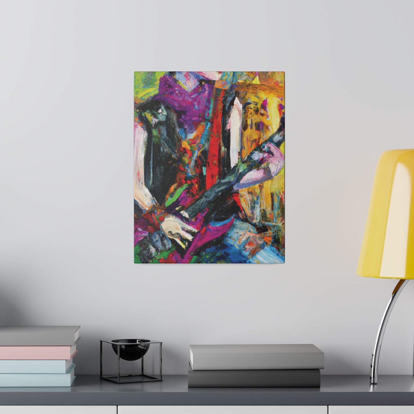 3088A - Rockstar Oil Painting Style Print | Poster | Home Decor | Wall Art | Music Art | Canvas