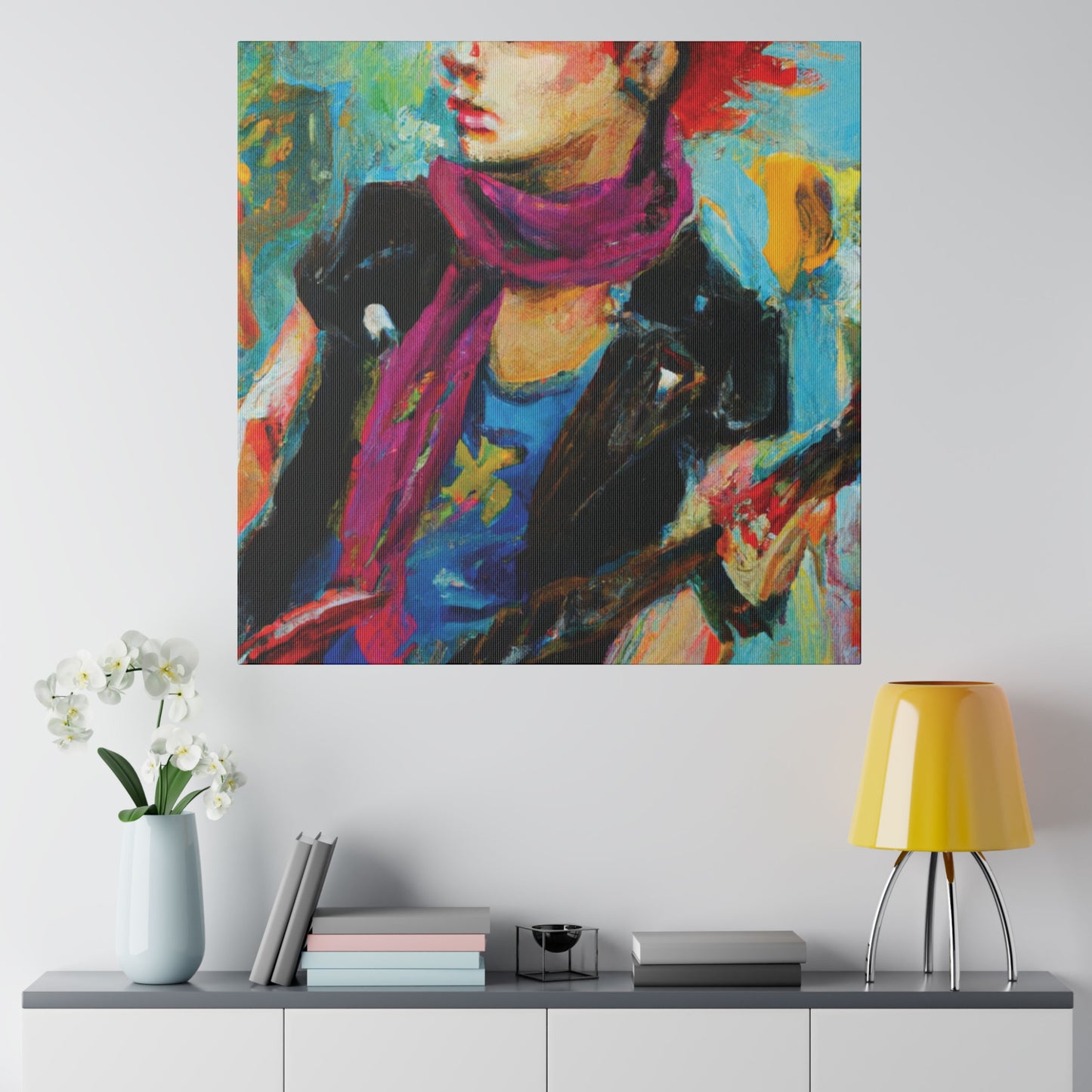 4638X - Rockstar Oil Painting Style Print | Poster | Home Decor | Wall Art | Music Art | Canvas