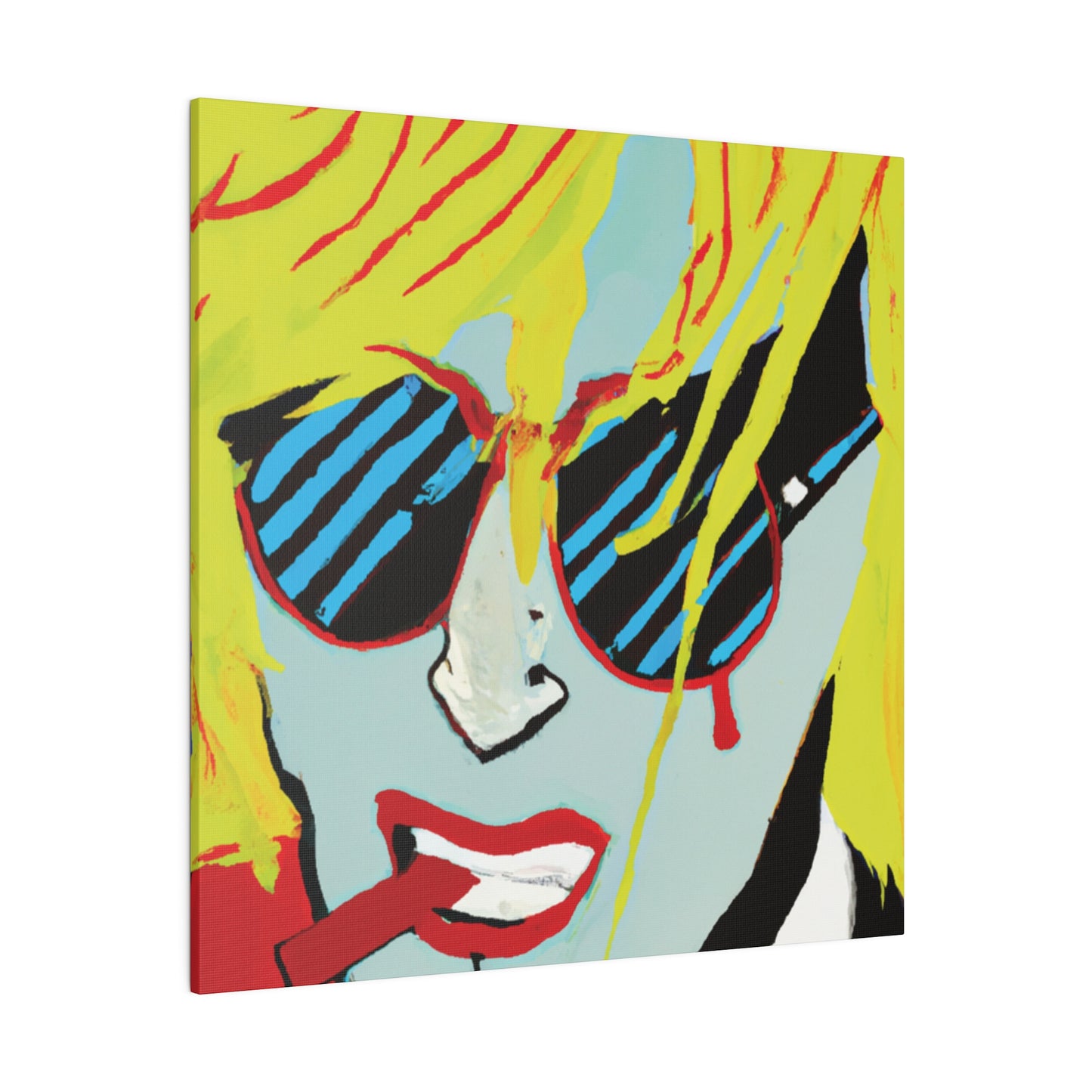 3122Y - Rockstar Painting Print | Face | Abstract | Poster | Home Decor | Wall Art | Music Art | Canvas