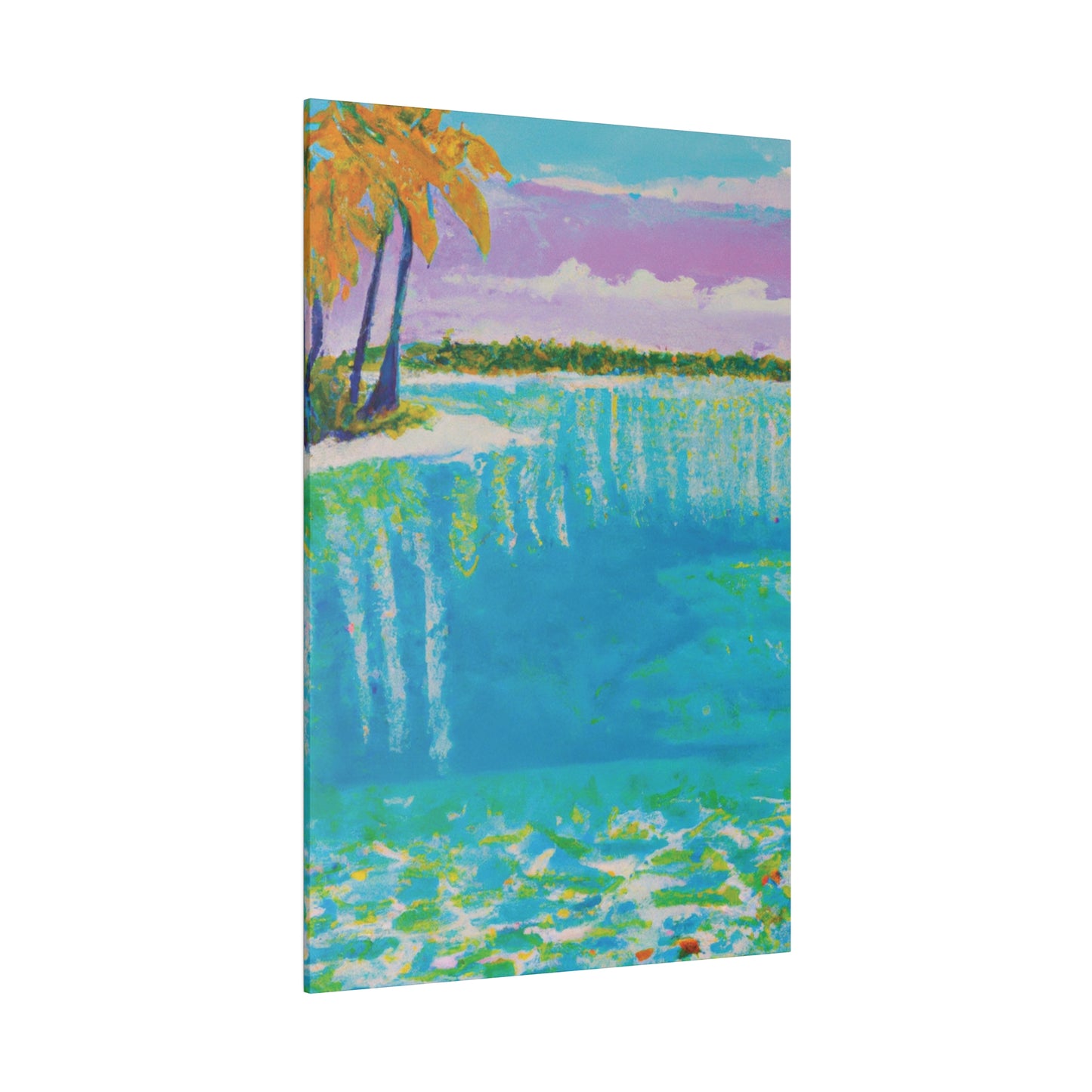 4568K - Bahamas Ocean Painting Print | Bahamas | Ocean | Beach | Poster | Home Decor | Wall Art | Canvas