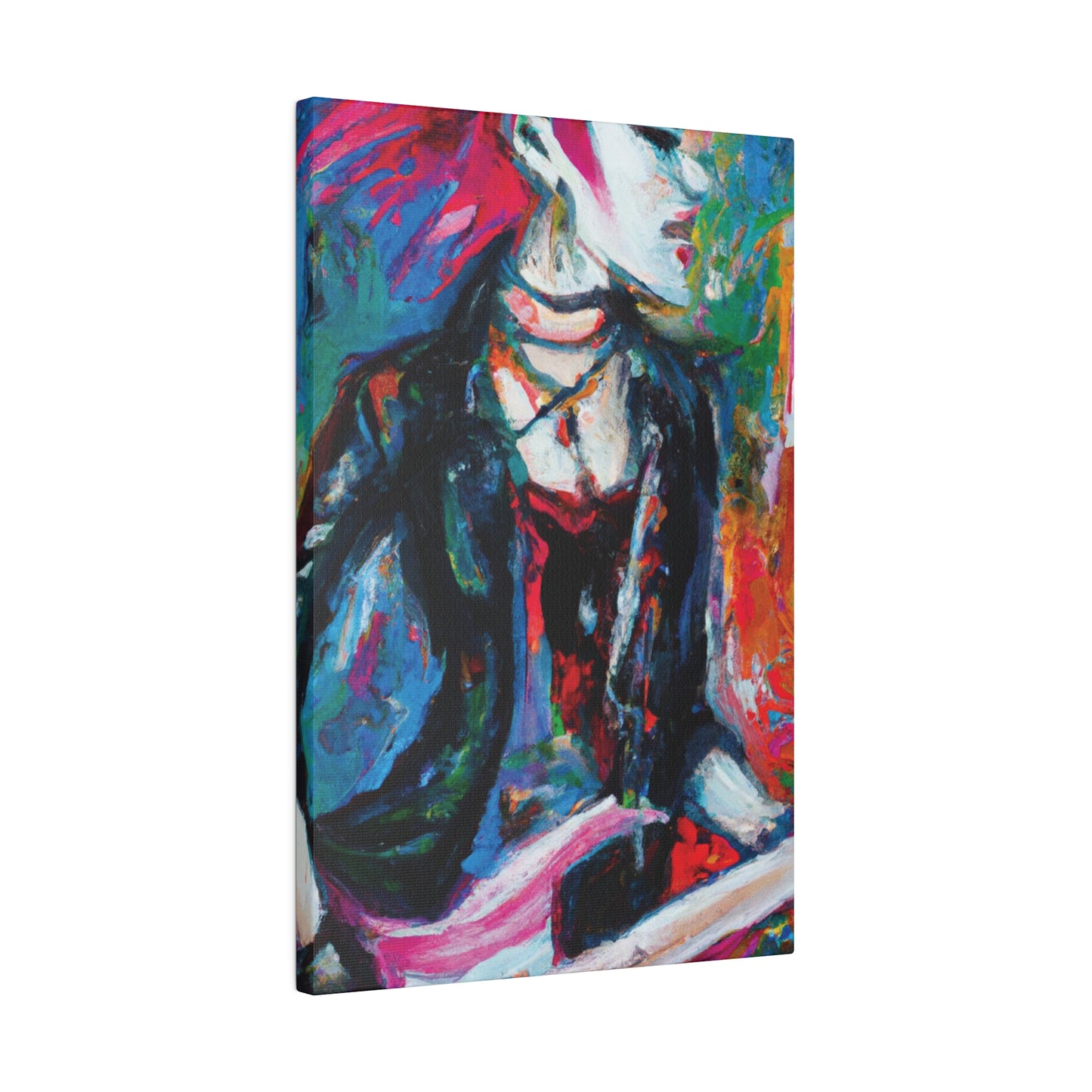 9560L - Rockstar Oil Painting Style Print | Poster | Home Decor | Wall Art | Music Art | Canvas