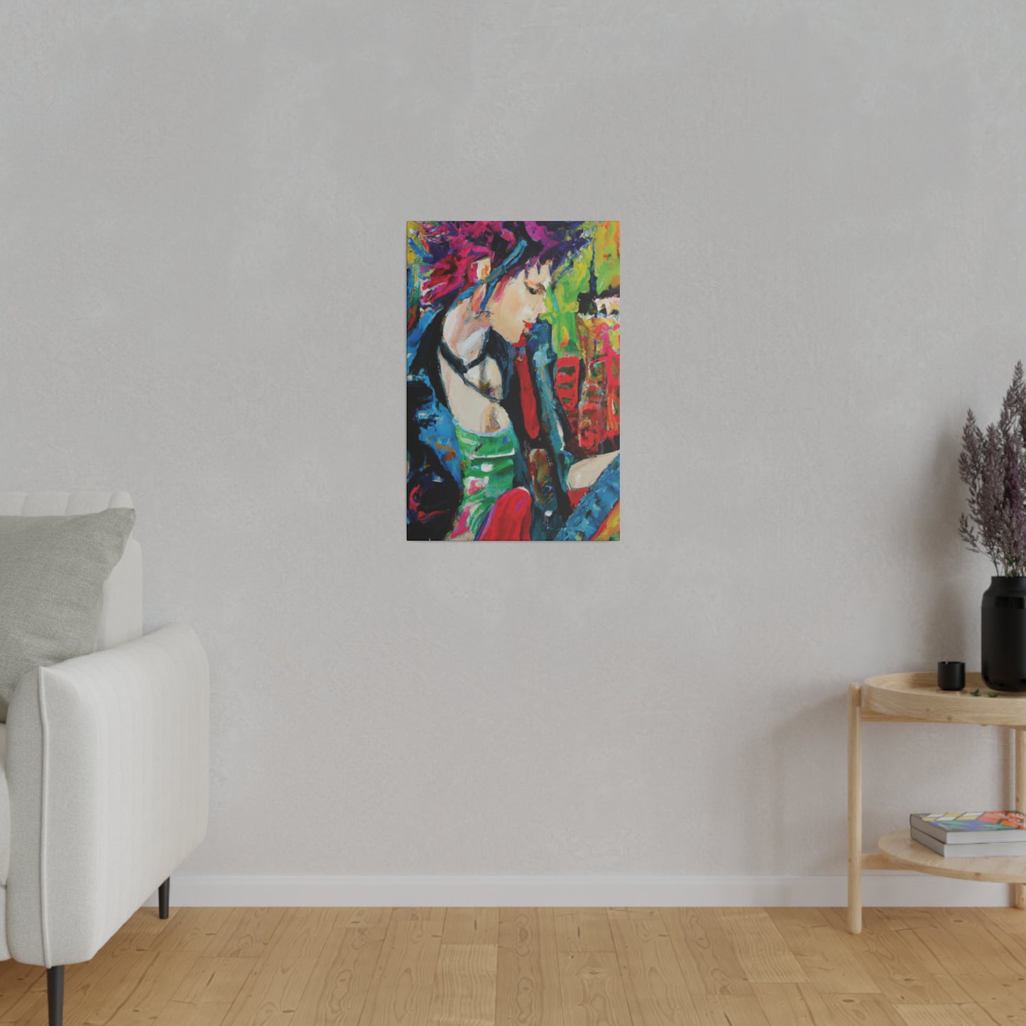 7125T - Rockstar Oil Painting Style Print | Poster | Home Decor | Wall Art | Music Art | Canvas