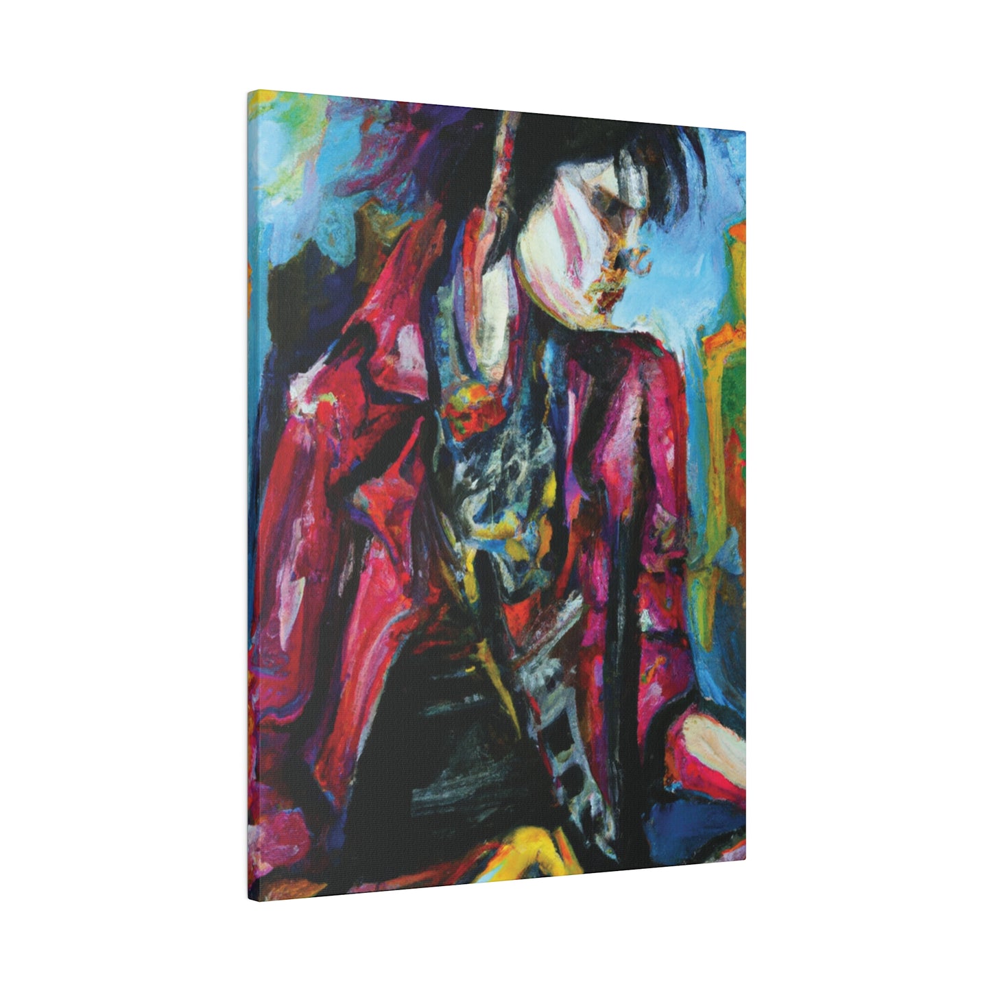 7152R - Rockstar Oil Painting Style Print | Poster | Home Decor | Wall Art | Music Art | Canvas