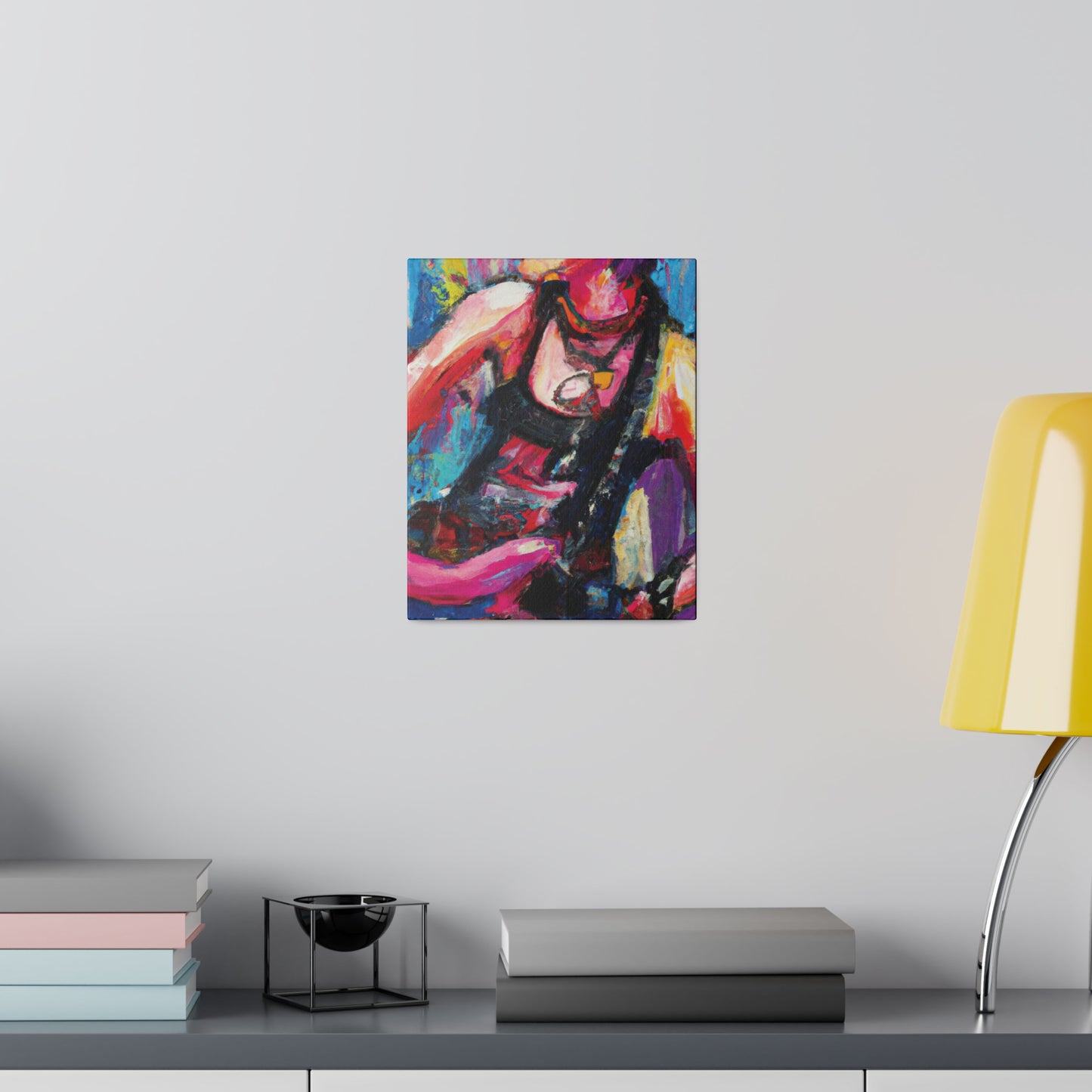 7793Y - Rockstar Oil Painting Style Print | Poster | Home Decor | Wall Art | Music Art | Canvas