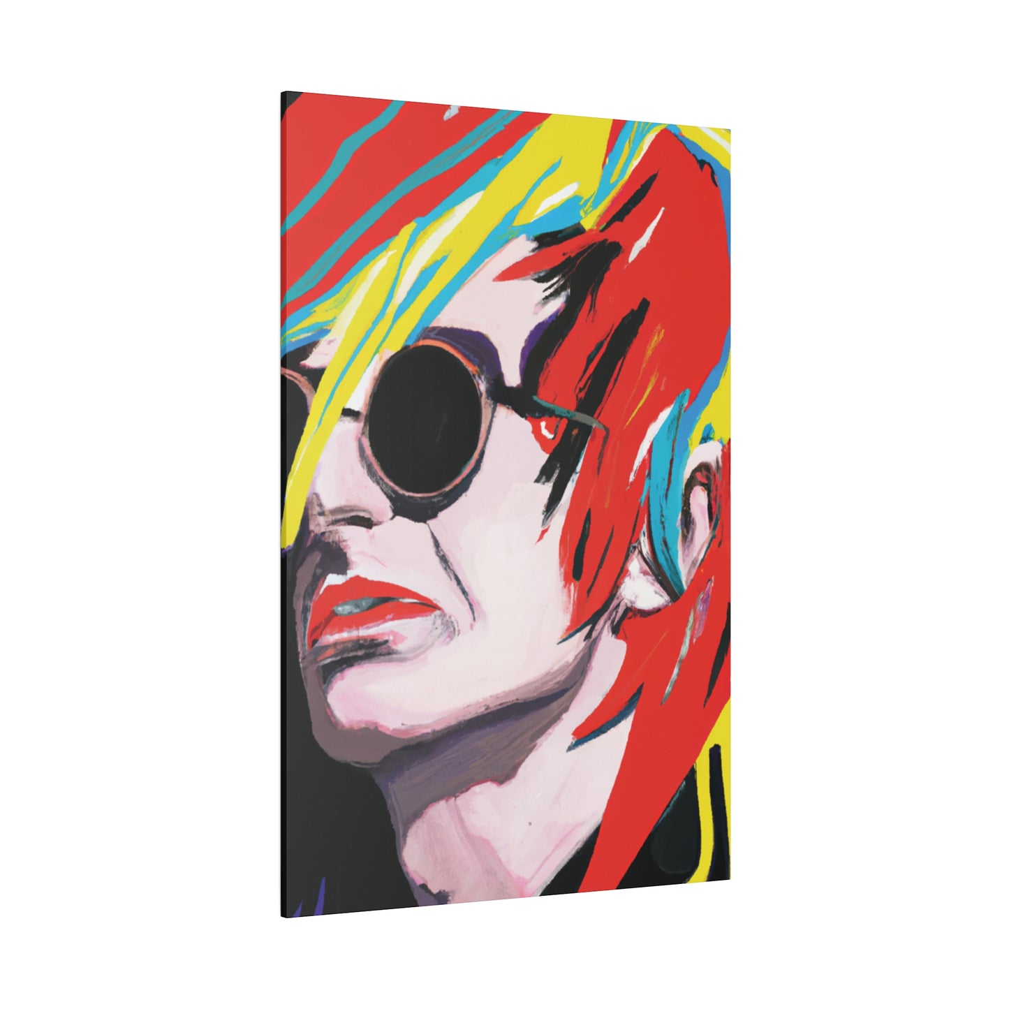 9573V - Rockstar Painting Print | Face | Abstract | Poster | Home Decor | Wall Art | Music Art | Canvas