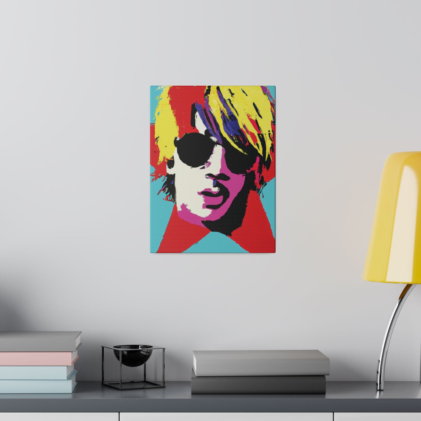 7442Q - Rockstar Painting Print | Face | Abstract | Poster | Home Decor | Wall Art | Music Art | Canvas