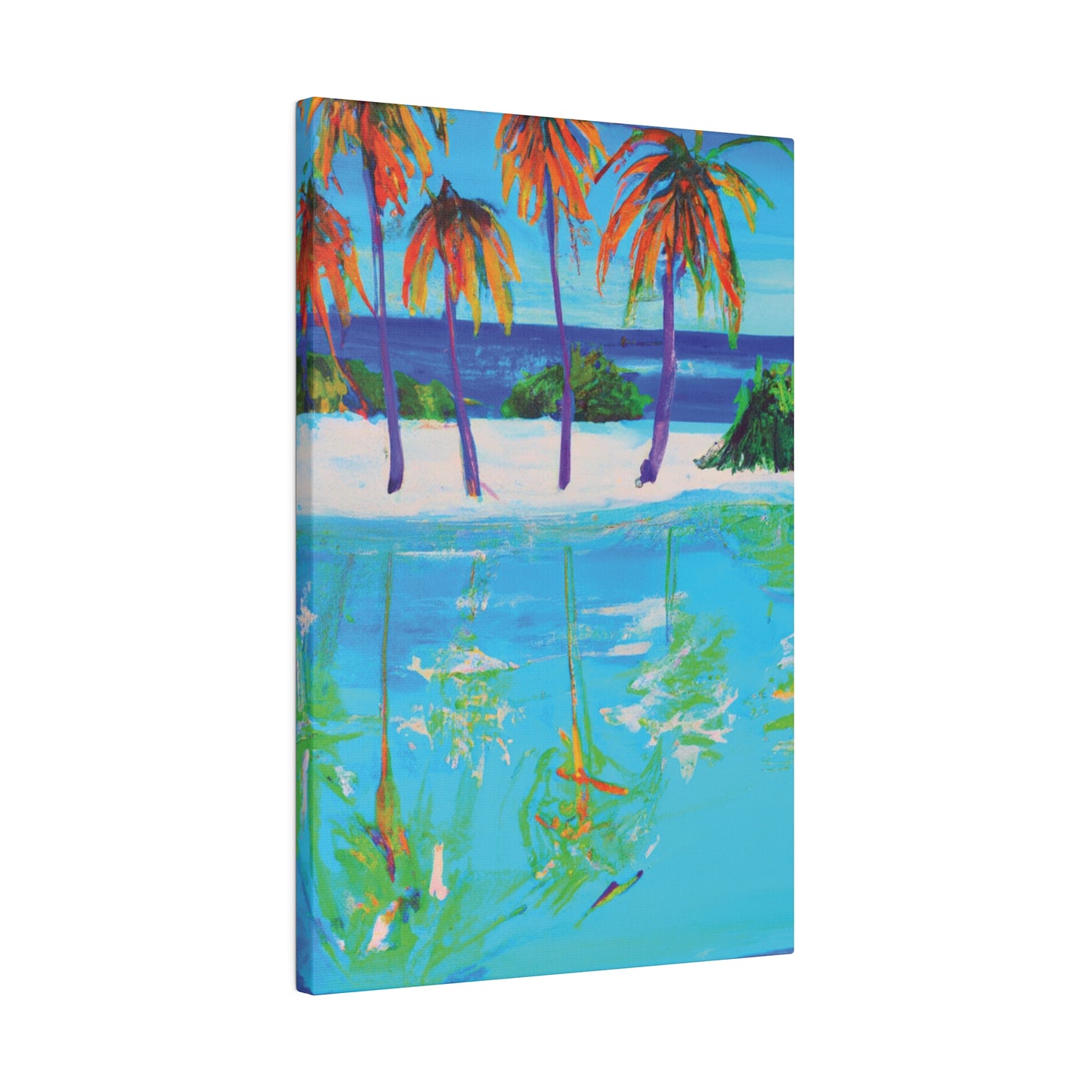 4518F - Bahamas Ocean Painting Print | Bahamas | Ocean | Beach | Poster | Home Decor | Wall Art | Canvas