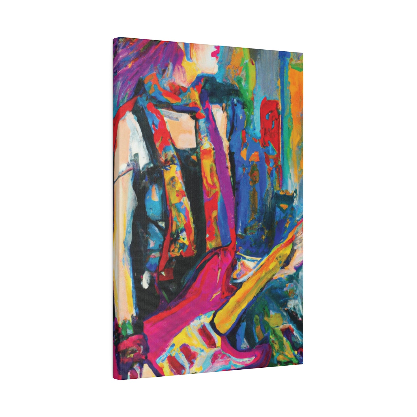 9798G - Rockstar Oil Painting Style Print | Poster | Home Decor | Wall Art | Music Art | Canvas