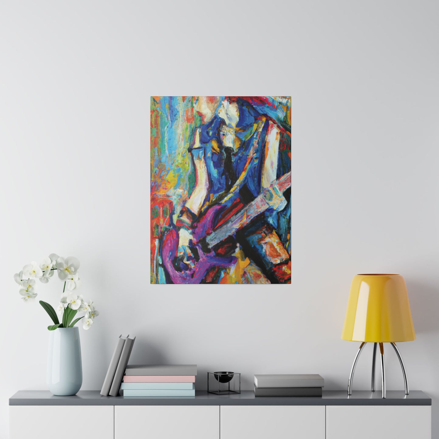 3886Z - Rockstar Oil Painting Style Print | Poster | Home Decor | Wall Art | Music Art | Canvas