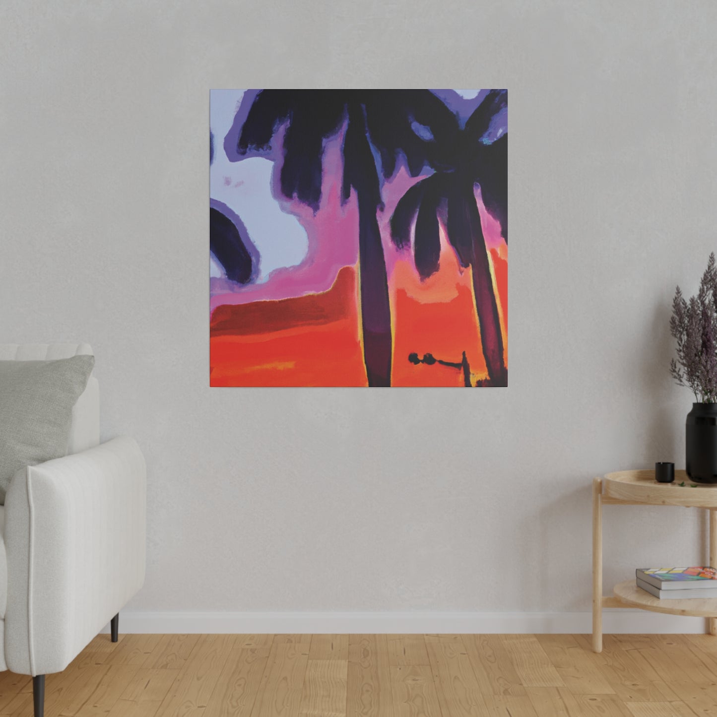 8187A - Miami Beach Sunset Painting Print | Miami | Beach | Sunset | Poster | Home Decor | Wall Art | Canvas