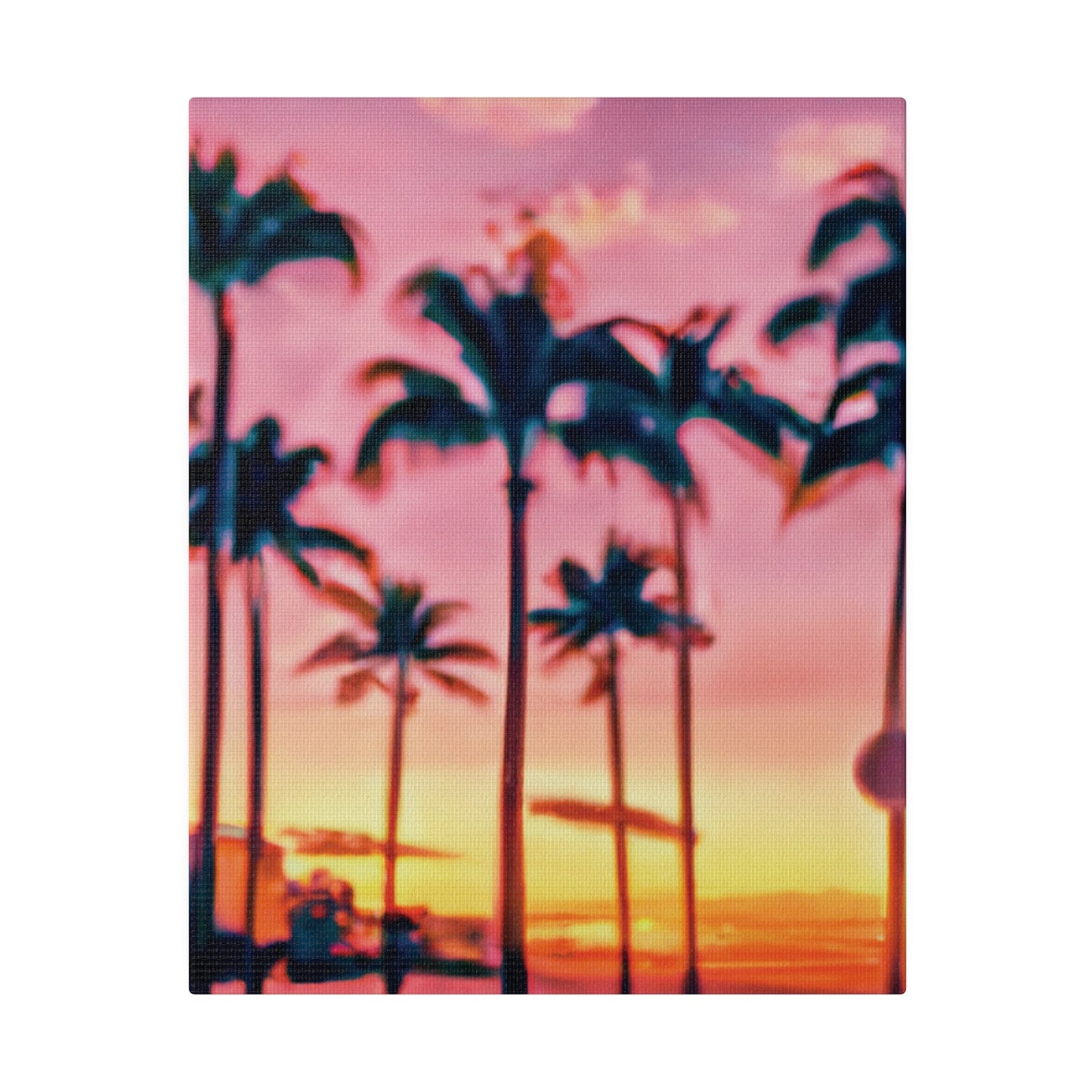 8183G - Miami Beach Sunset Painting Print | Miami | Beach | Sunset | Poster | Home Decor | Wall Art | Canvas