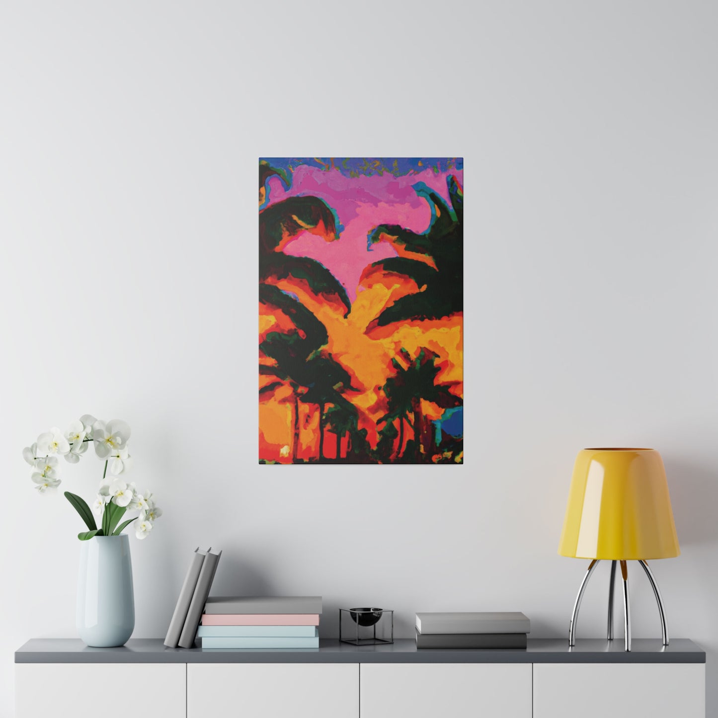 223L - Miami Beach Sunset Painting Print | Miami | Beach | Sunset | Poster | Home Decor | Wall Art | Canvas