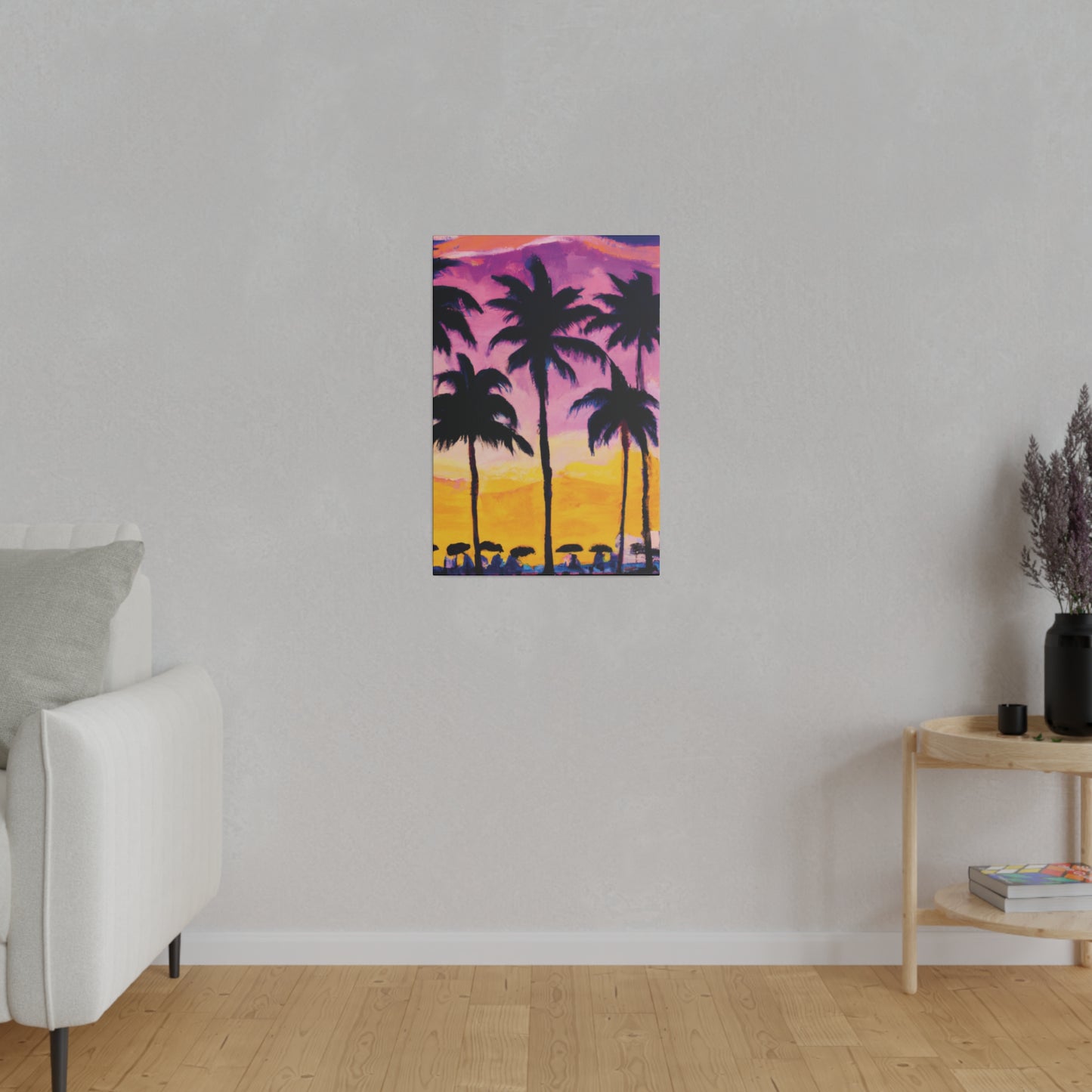 4102I - Miami Beach Sunset Painting Print | Miami | Beach | Sunset | Poster | Home Decor | Wall Art | Canvas