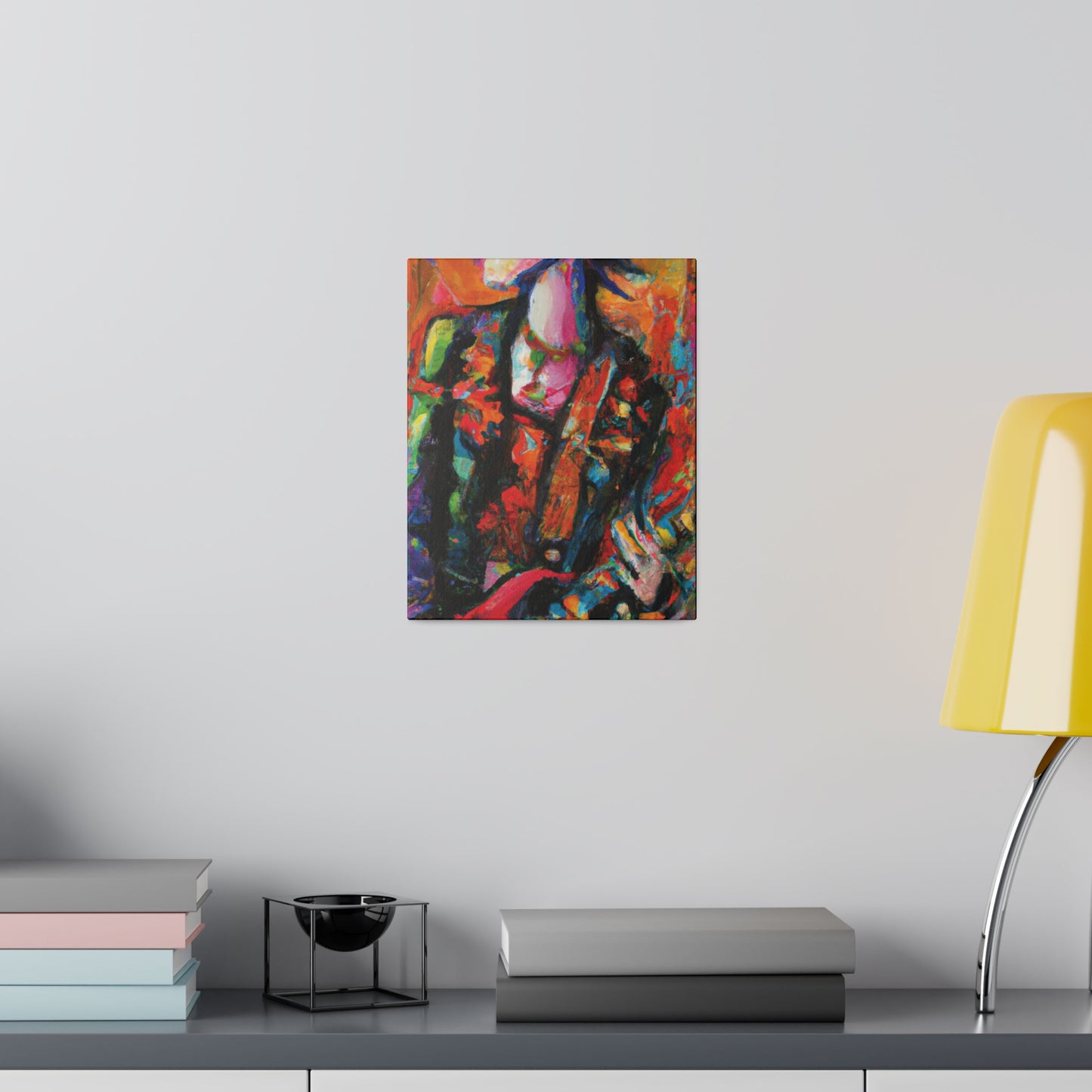 8245G - Rockstar Oil Painting Style Print | Poster | Home Decor | Wall Art | Music Art | Canvas