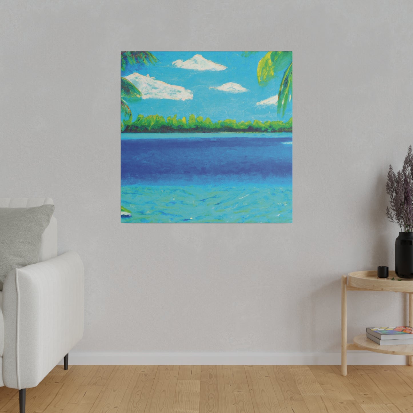 4513K - Bahamas Ocean Painting Print | Bahamas | Ocean | Beach | Poster | Home Decor | Wall Art | Canvas