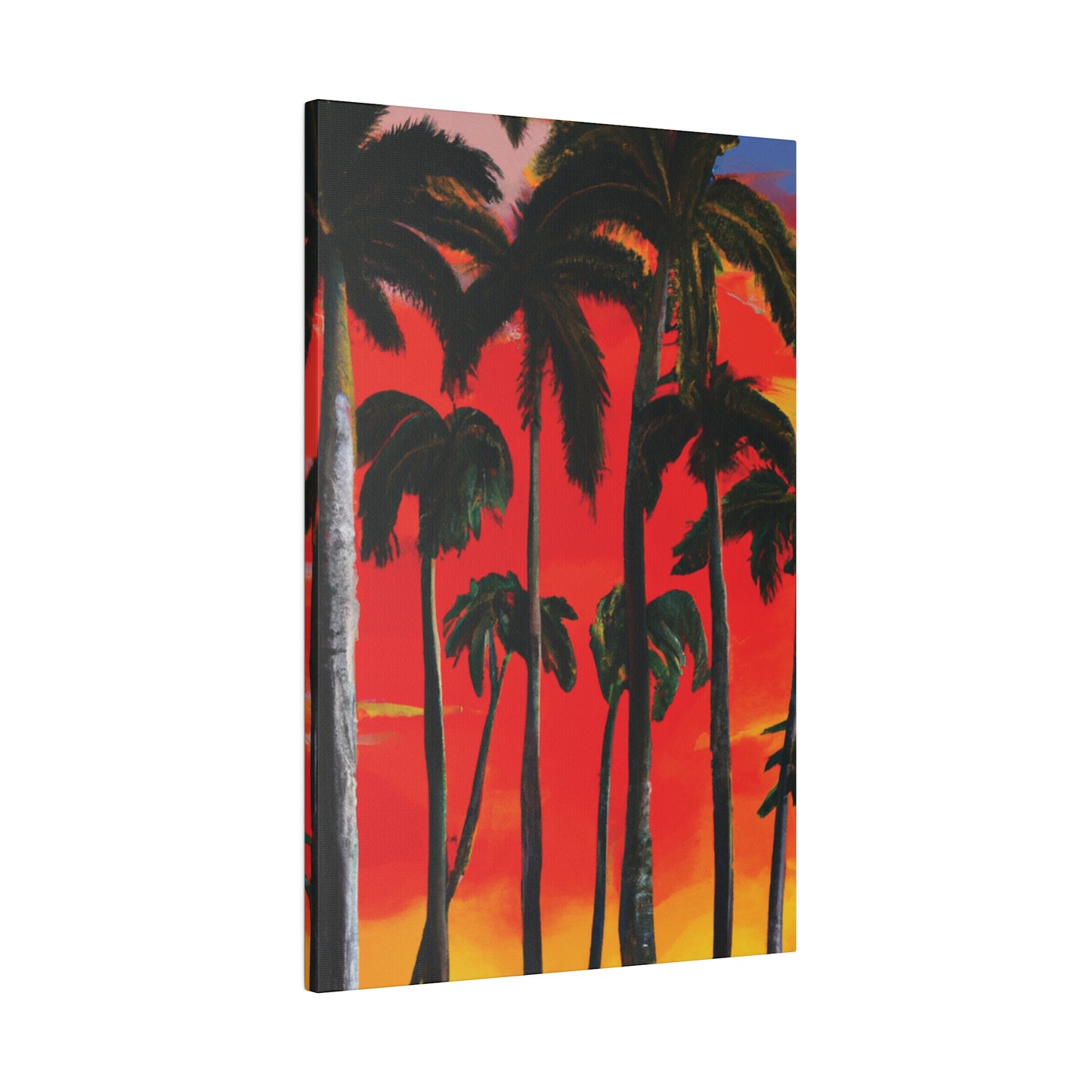 4286K - Miami Beach Sunset Painting Print | Miami | Beach | Sunset | Poster | Home Decor | Wall Art | Canvas