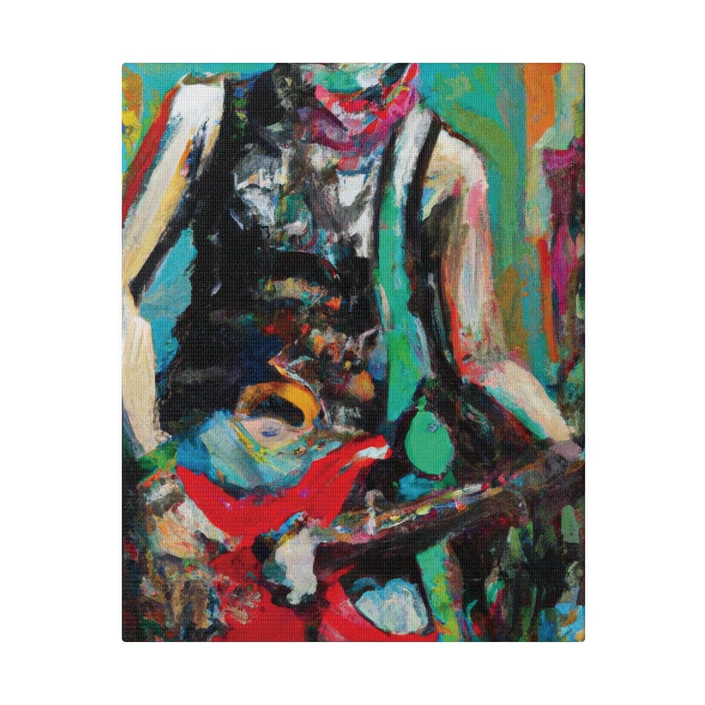 9287Z - Rockstar Oil Painting Style Print | Poster | Home Decor | Wall Art | Music Art | Canvas