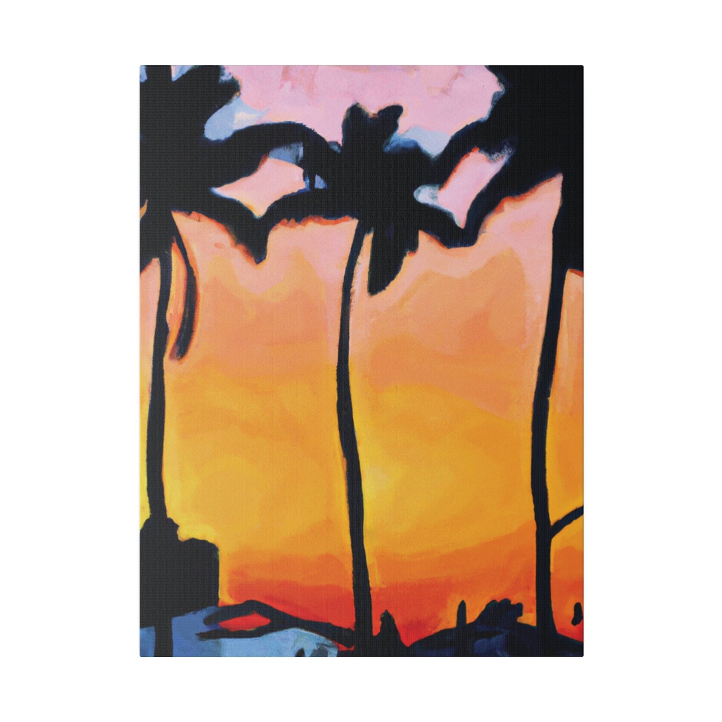9545F - Miami Beach Sunset Painting Print | Miami | Beach | Sunset | Poster | Home Decor | Wall Art | Canvas