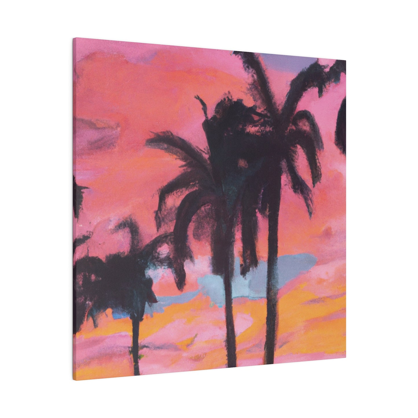 6349G - Miami Beach Sunset Painting Print | Miami | Beach | Sunset | Poster | Home Decor | Wall Art | Canvas