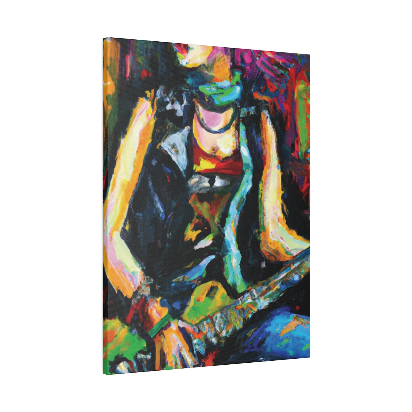 7187Z - Rockstar Oil Painting Style Print | Poster | Home Decor | Wall Art | Music Art | Canvas