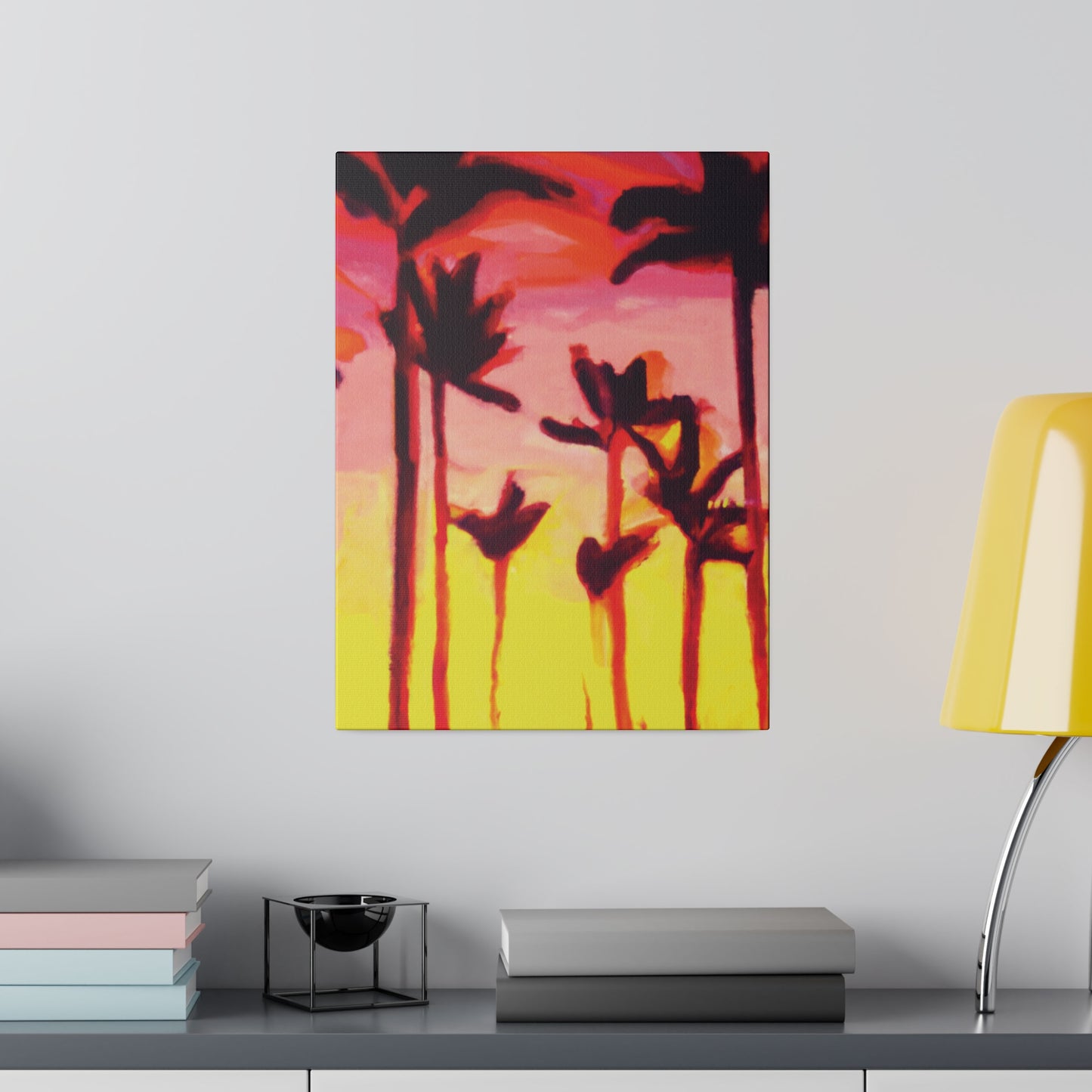 2249A - Miami Beach Sunset Painting Print | Miami | Beach | Sunset | Poster | Home Decor | Wall Art | Canvas