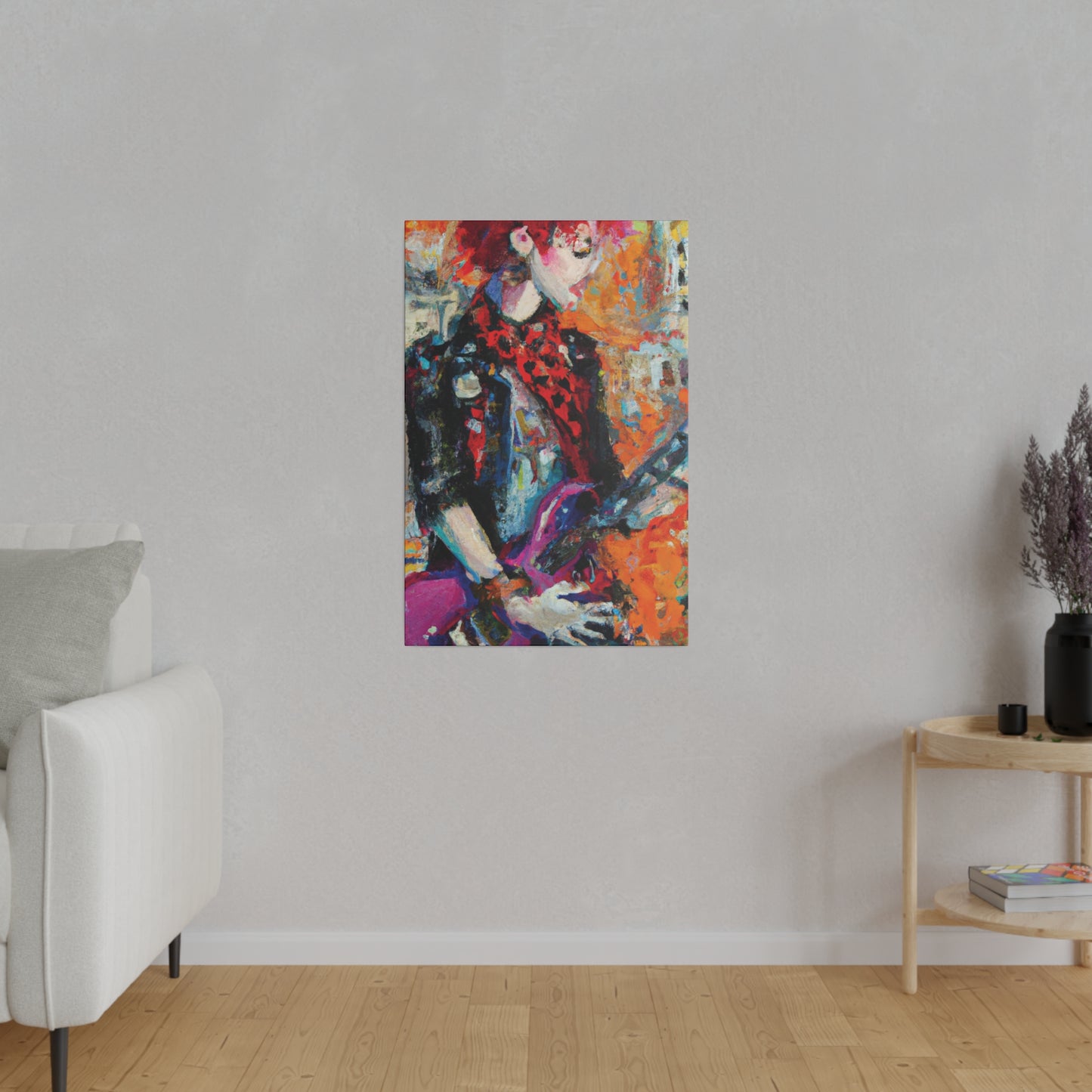 9348Q - Rockstar Oil Painting Style Print | Poster | Home Decor | Wall Art | Music Art | Canvas