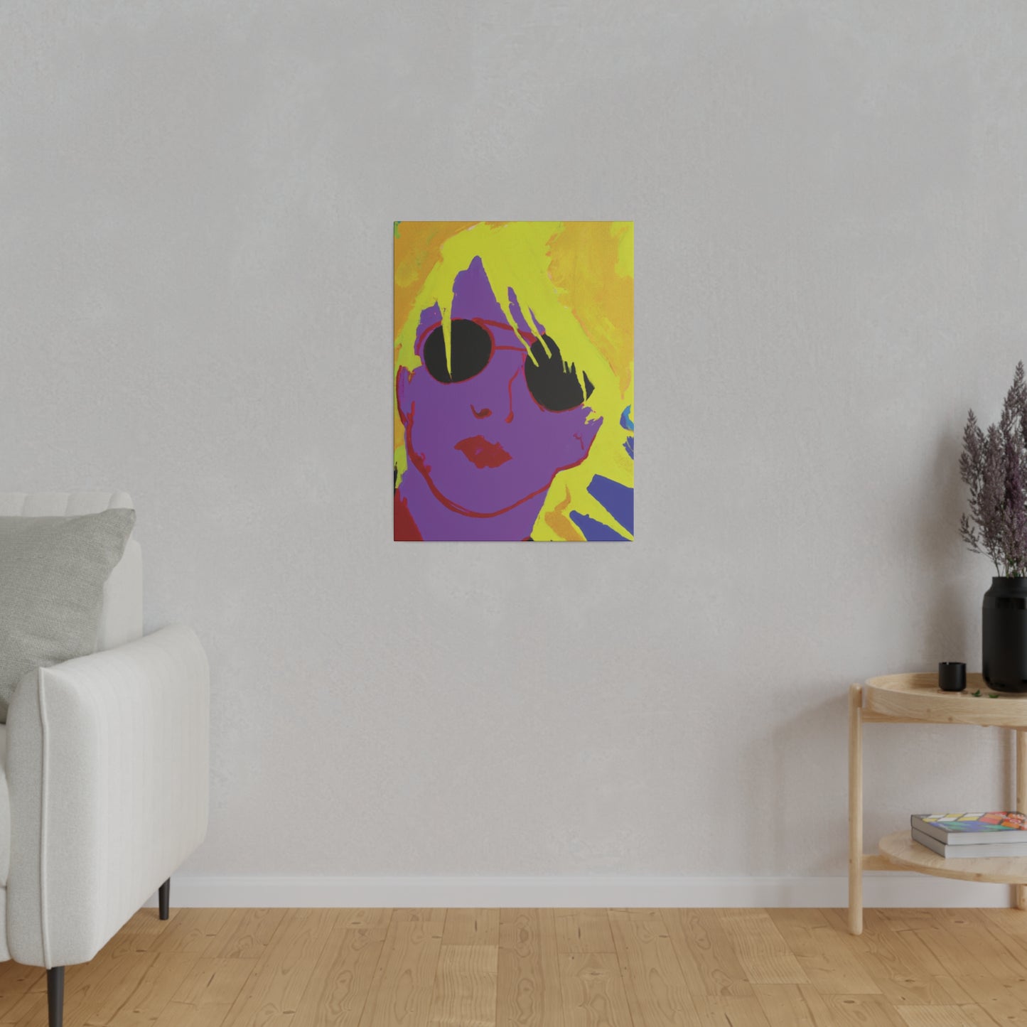 3022A - Rockstar Painting Print | Face | Abstract | Poster | Home Decor | Wall Art | Music Art | Canvas