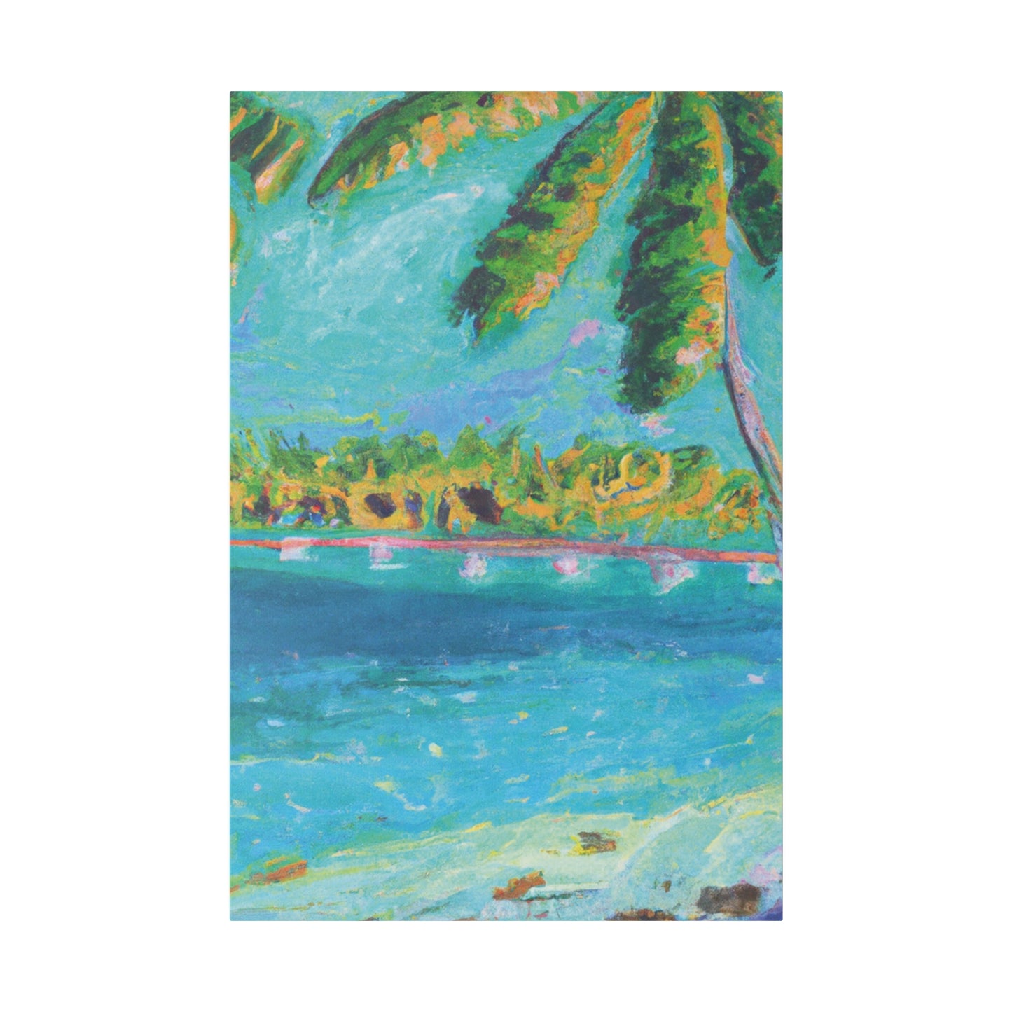 4831J - Bahamas Ocean Painting Print | Bahamas | Ocean | Beach | Poster | Home Decor | Wall Art | Canvas