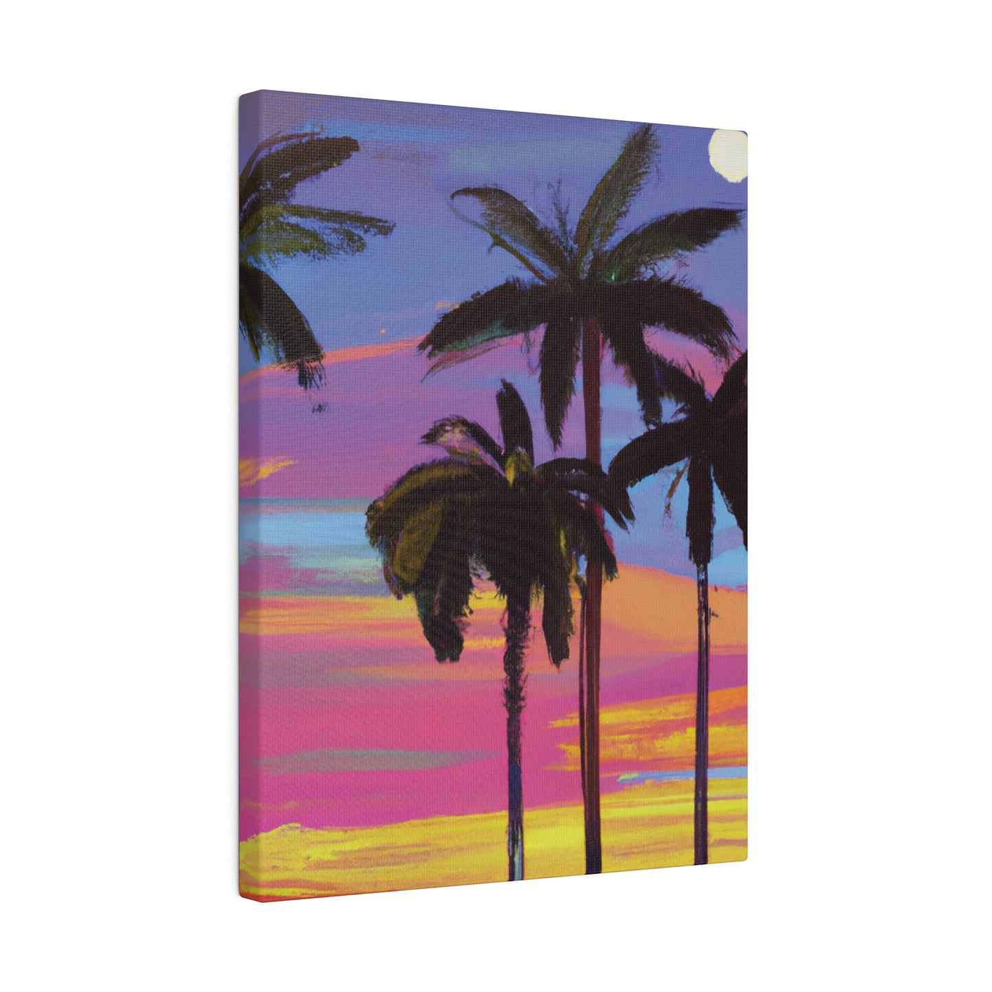 4360Y - Miami Beach Sunset Painting Print | Miami | Beach | Sunset | Poster | Home Decor | Wall Art | Canvas