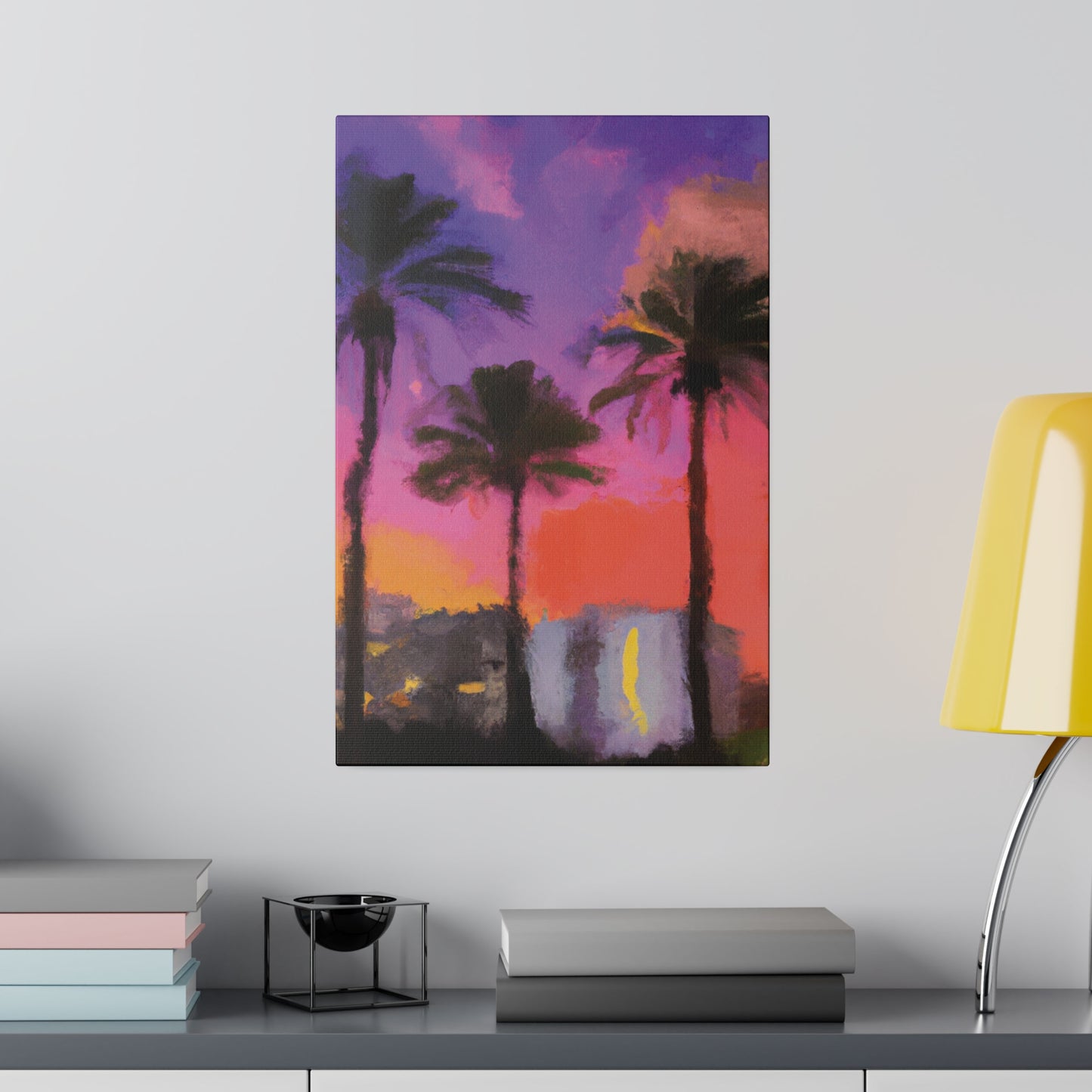 722V - Miami Beach Sunset Painting Print | Miami | Beach | Sunset | Poster | Home Decor | Wall Art | Canvas