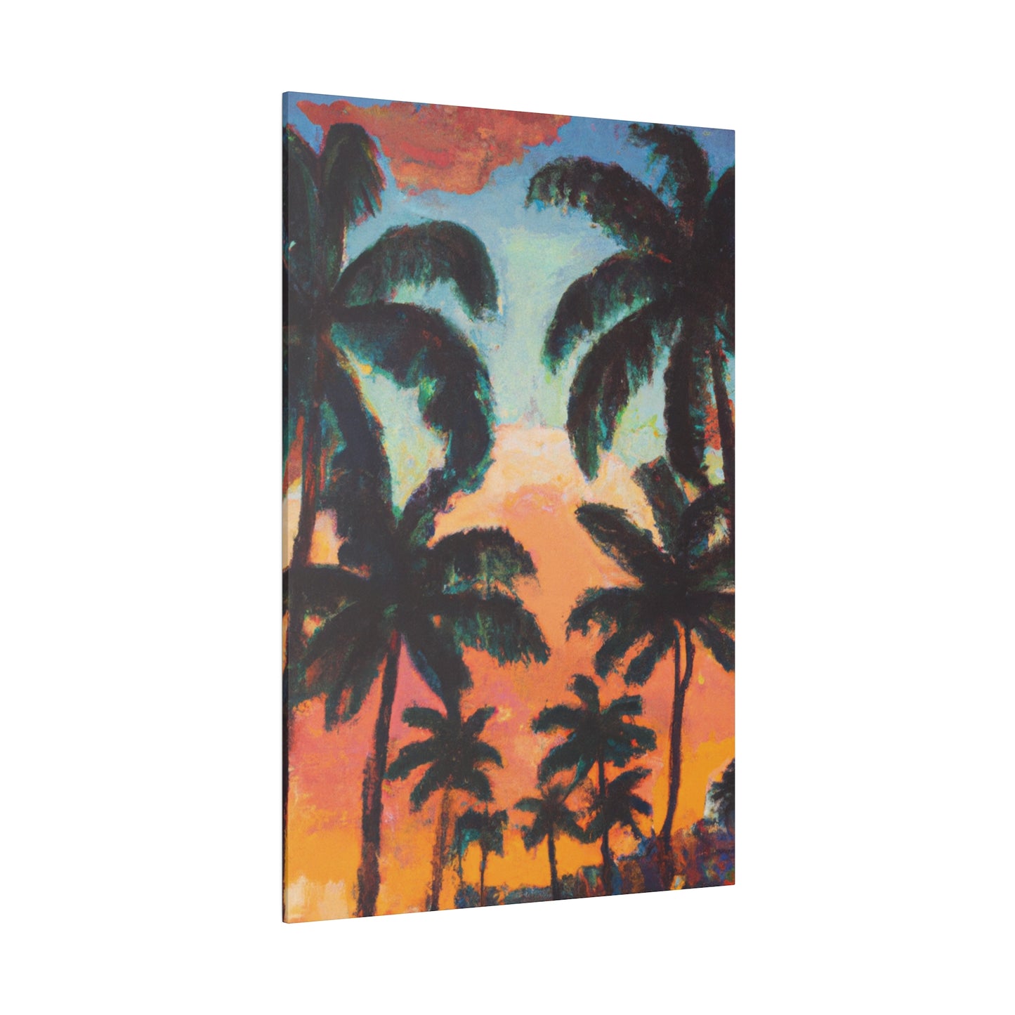 2854A - Miami Beach Sunset Painting Print | Miami | Beach | Sunset | Poster | Home Decor | Wall Art | Canvas