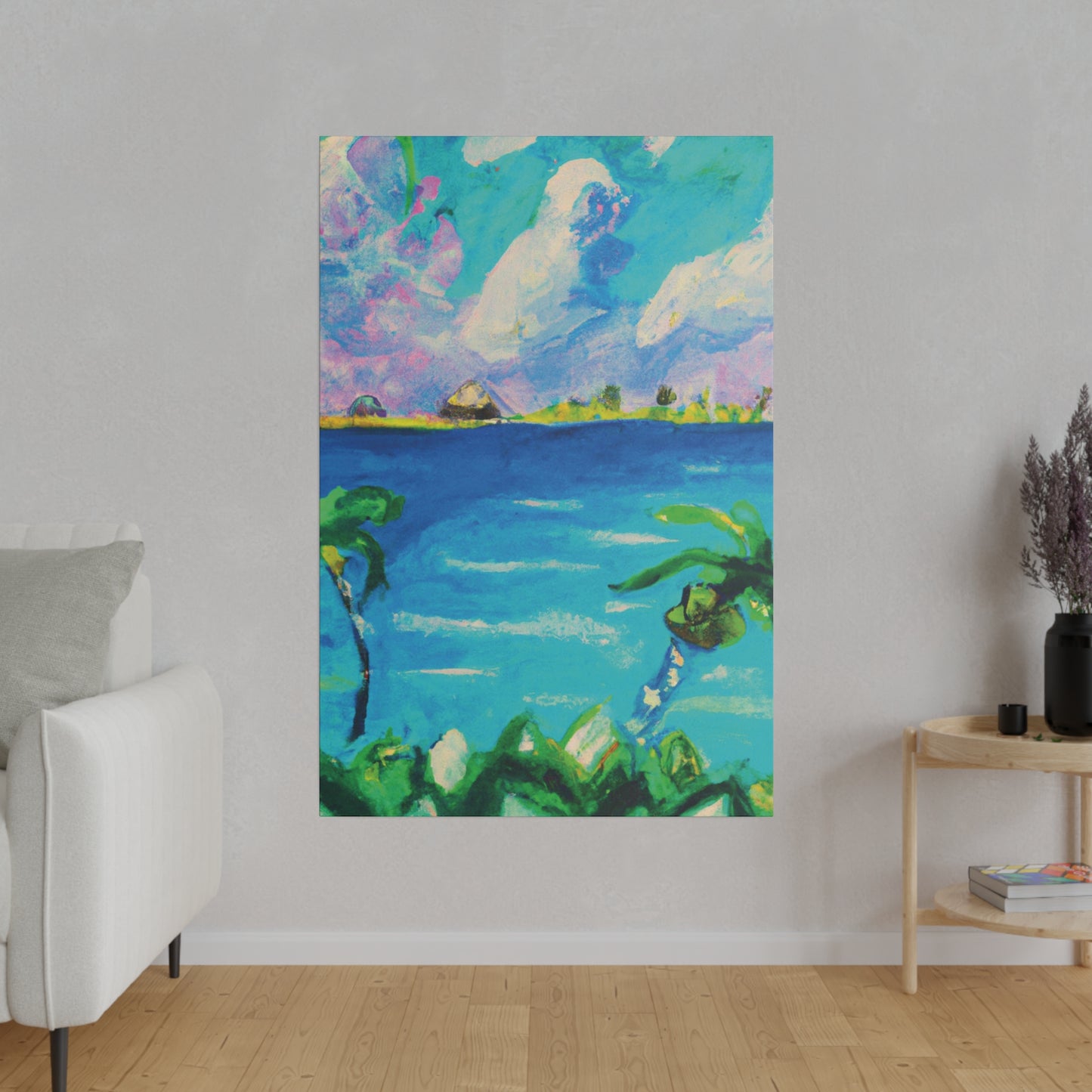 5634K - Bahamas Ocean Painting Print | Bahamas | Ocean | Beach | Poster | Home Decor | Wall Art | Canvas