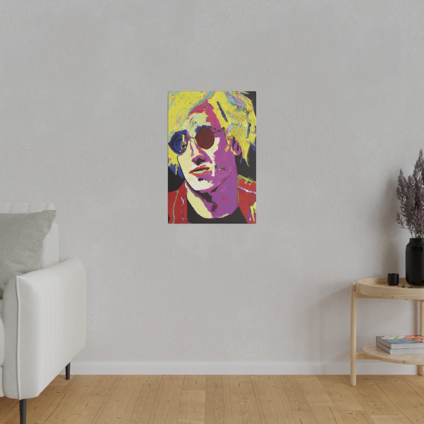 9642H - Rockstar Painting Print | Face | Abstract | Poster | Home Decor | Wall Art | Music Art | Canvas