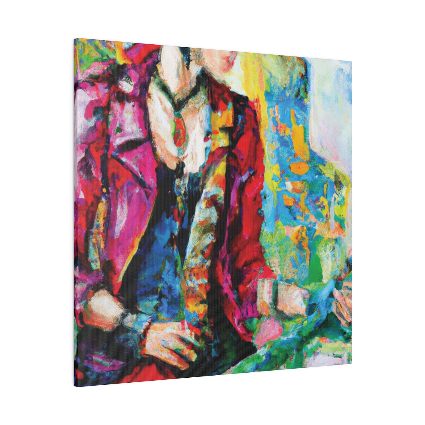 7234K - Rockstar Oil Painting Style Print | Poster | Home Decor | Wall Art | Music Art | Canvas