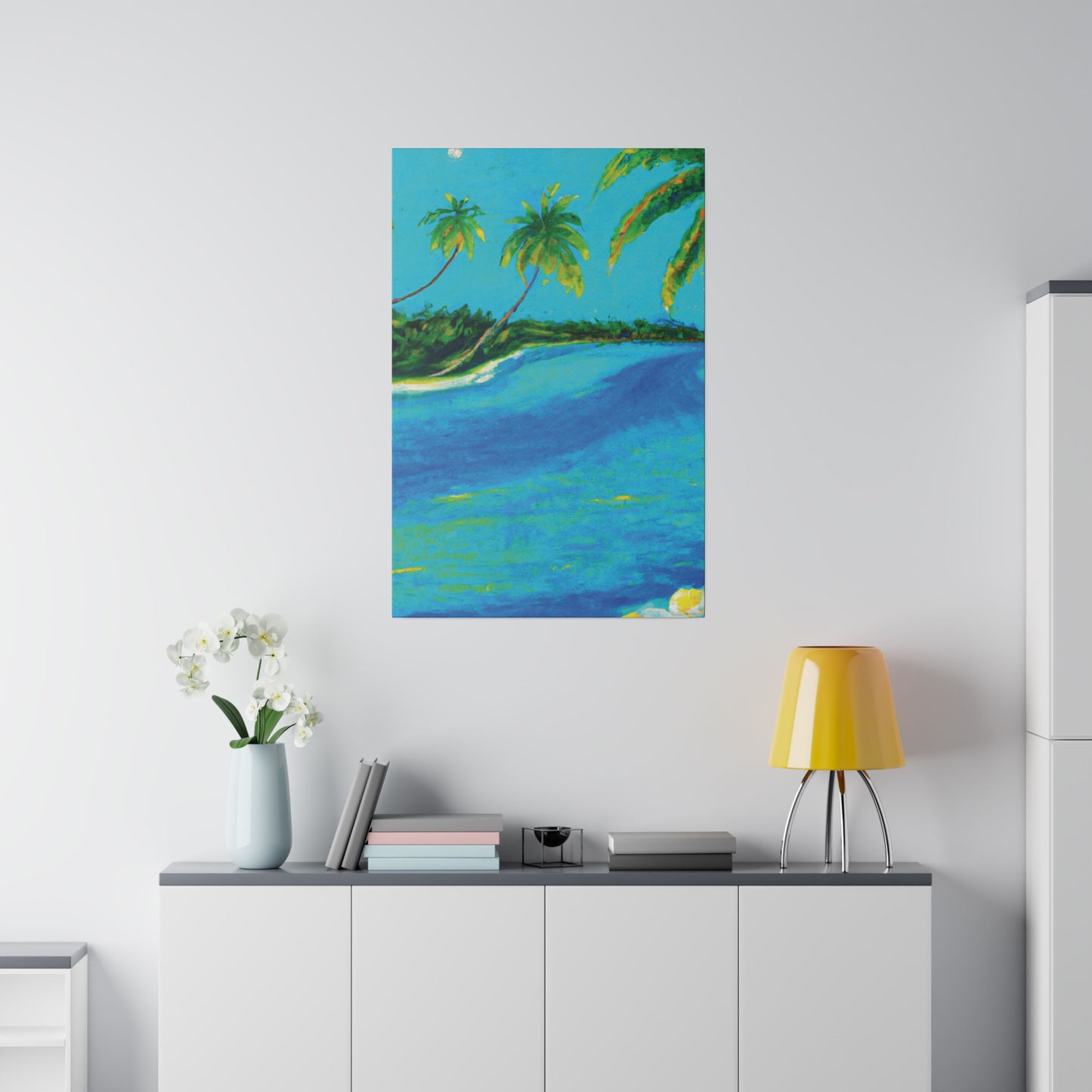 5491K - Bahamas Ocean Painting Print | Bahamas | Ocean | Beach | Poster | Home Decor | Wall Art | Canvas