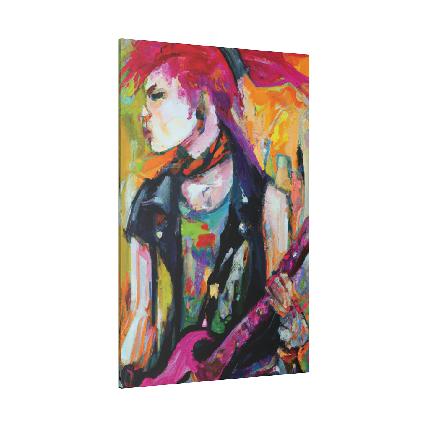 1138X - Rockstar Oil Painting Style Print | Poster | Home Decor | Wall Art | Music Art | Canvas