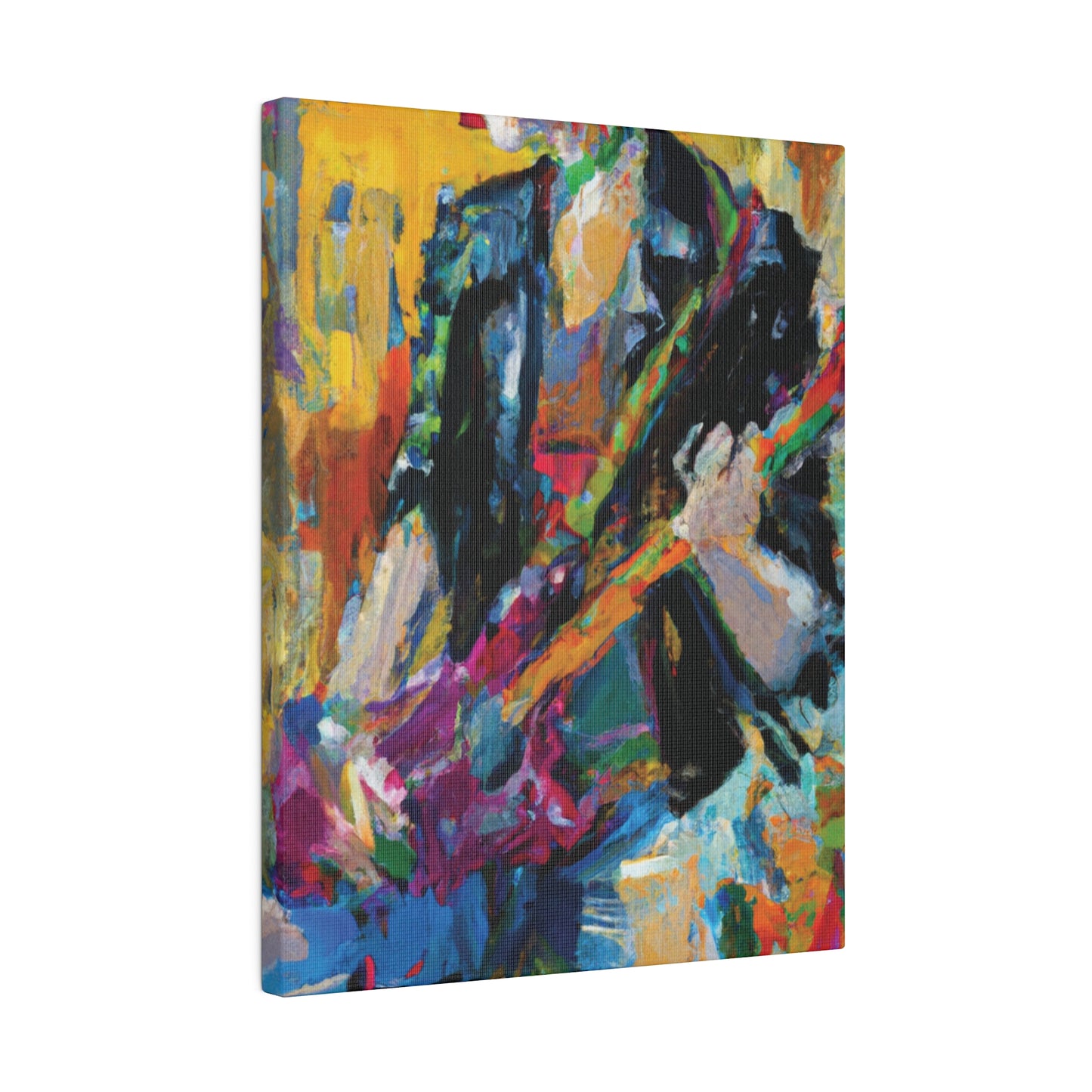 4813Q - Rockstar Oil Painting Style Print | Poster | Home Decor | Wall Art | Music Art | Canvas