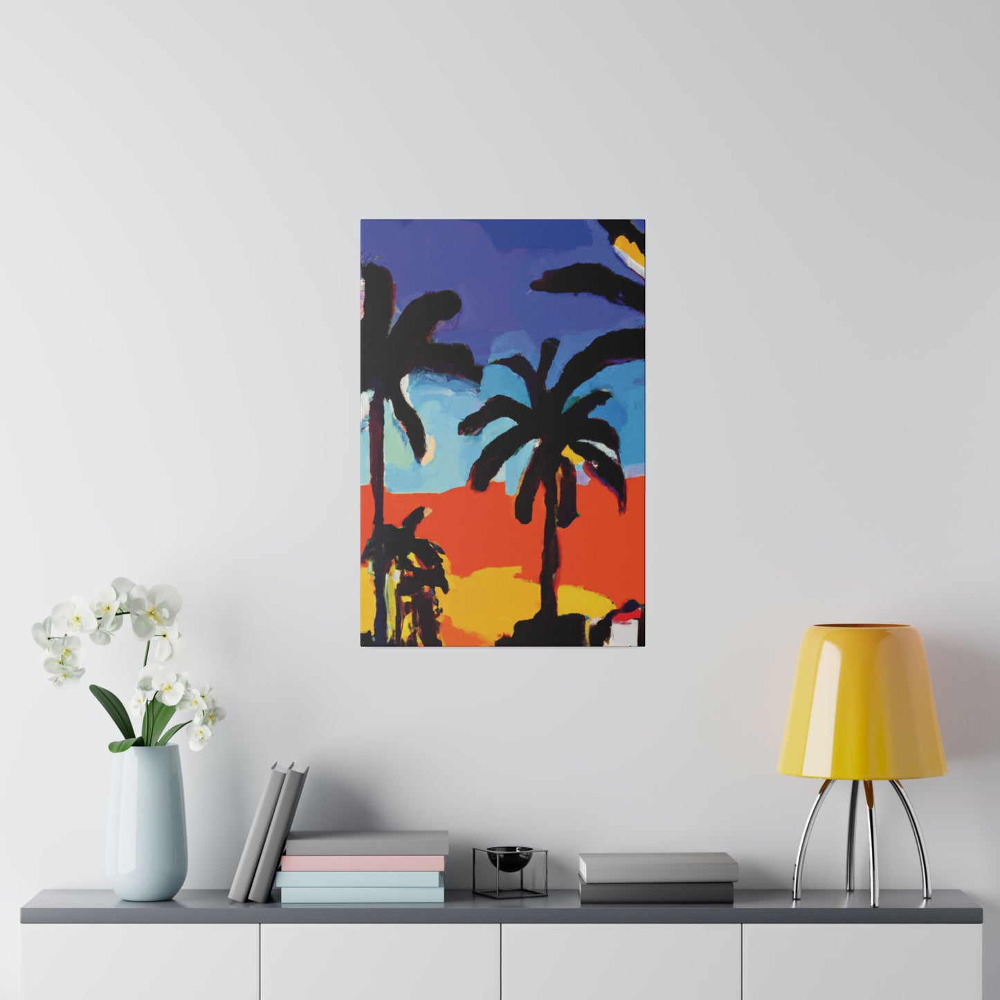 8634T - Miami Beach Sunset Painting Print | Miami | Beach | Sunset | Poster | Home Decor | Wall Art | Canvas